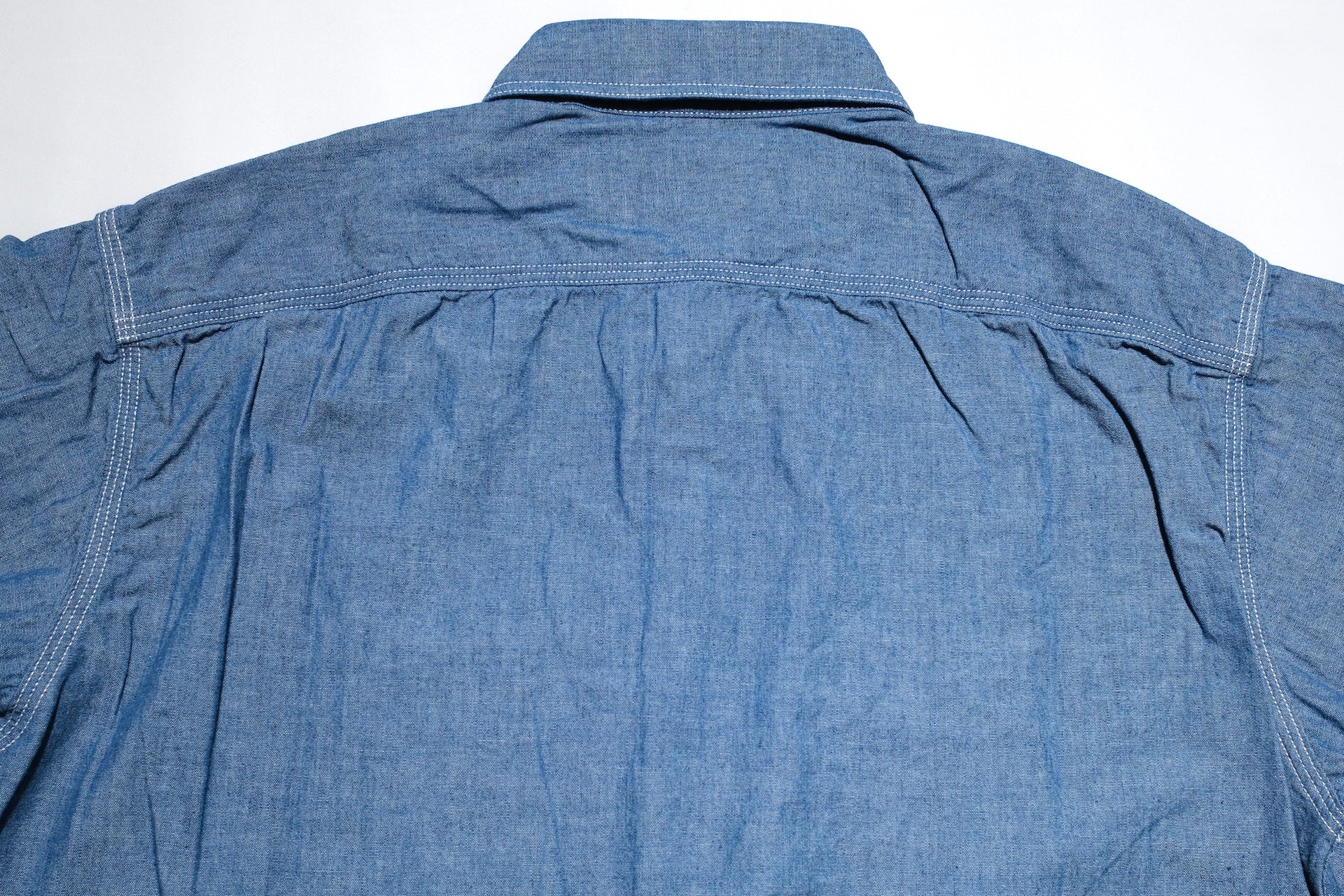 MOMOTARO JEANS 5oz Selvage Chambray “Signature” Workshirt (Indigo)