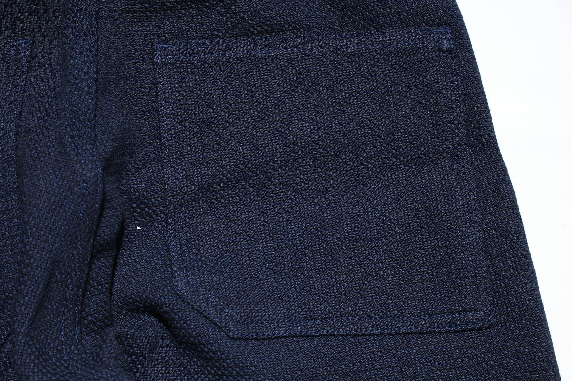 Momotaro Indigo Dyed Heavyweight Sashiko Baker Pants (Modern Straight fit)