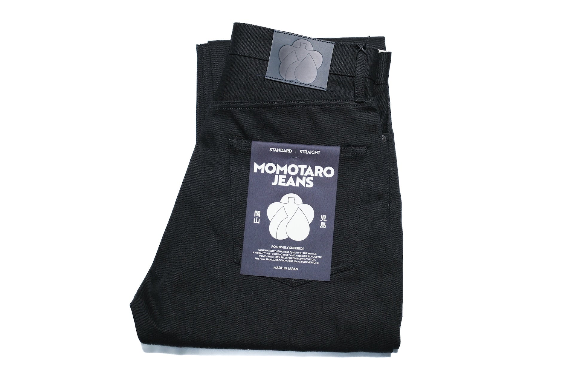 MOMOTARO JEANS 14.7oz "Tokuno Black" #Z100 Denim (Classic Straight fit)