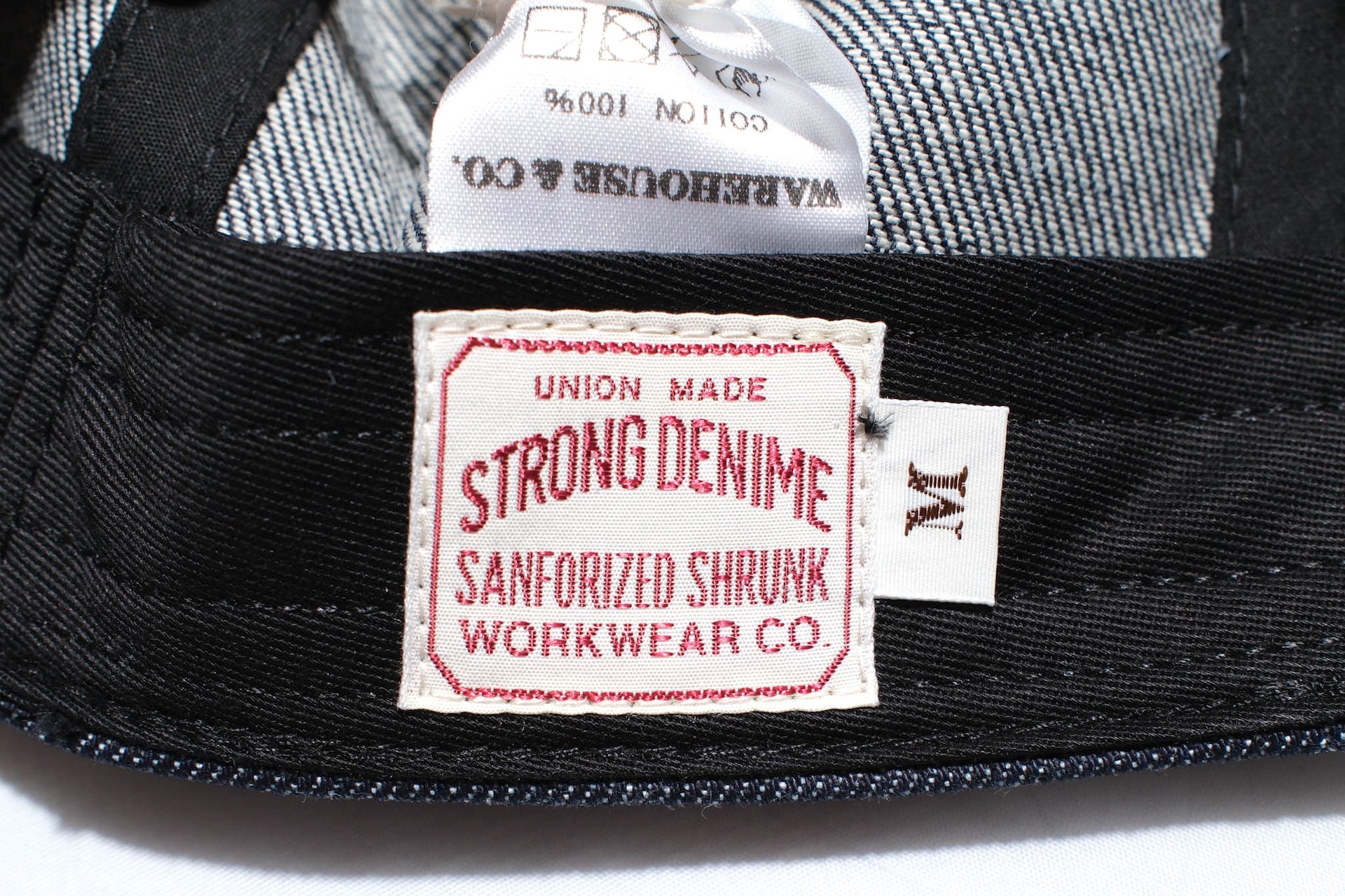 Denime X Warehouse 14oz Indigo Dyed Denim Baseball Cap