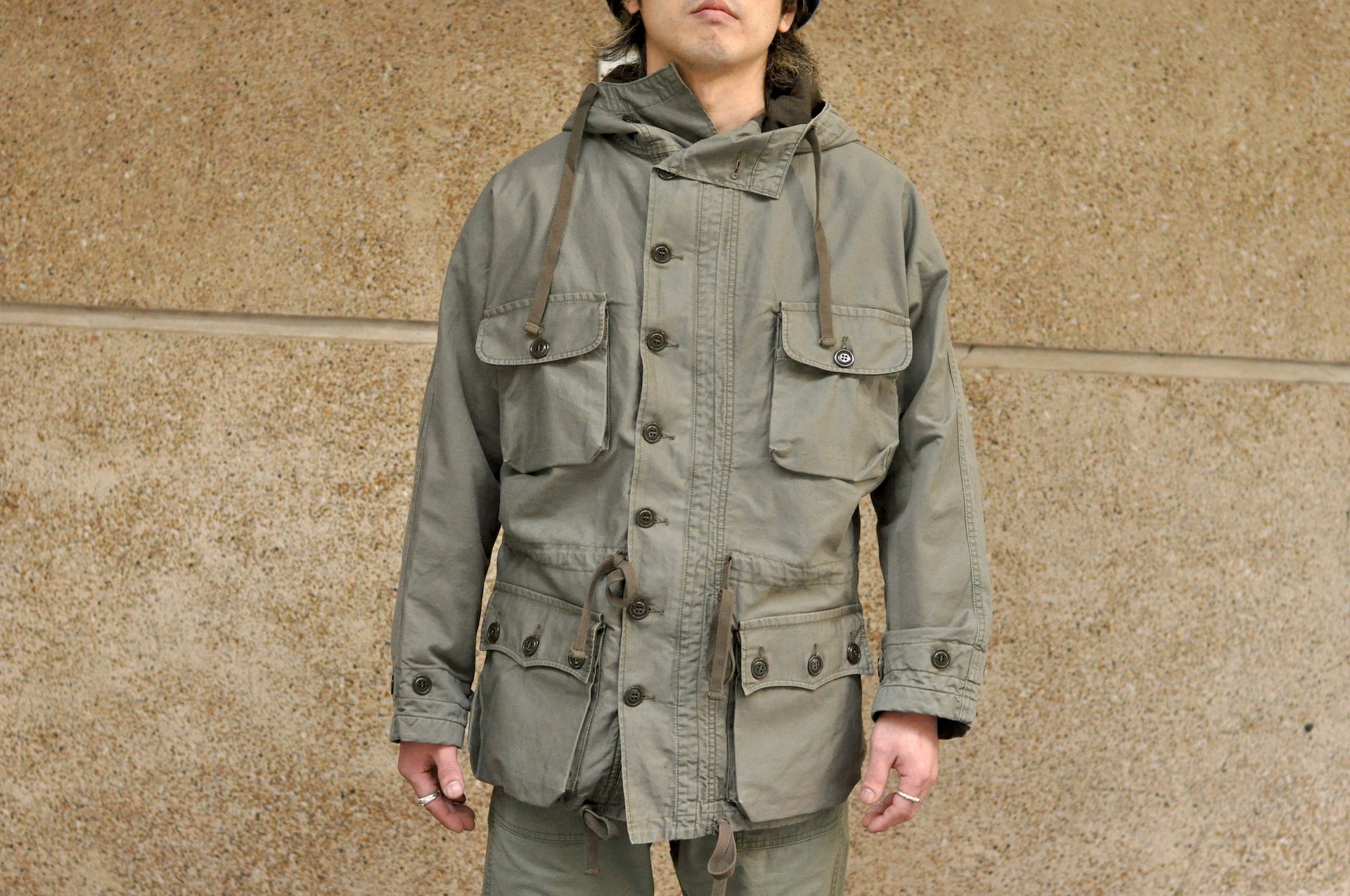 Maru Sankaku Peke by SDA Winter Field Jacket (Army Green)