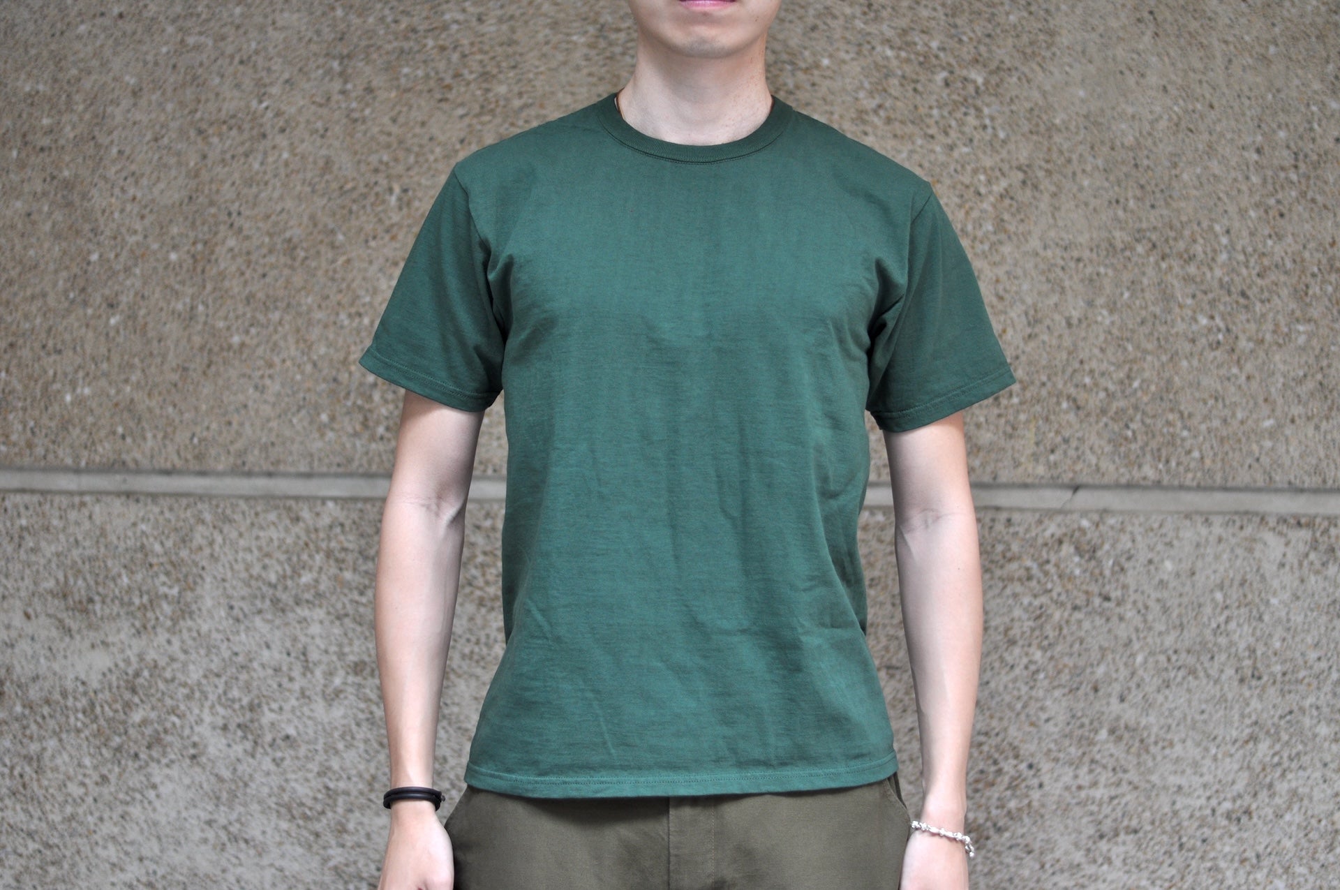 The Strike Gold X CORLECTION 7oz Loopwheeled Tee (Dark Green)