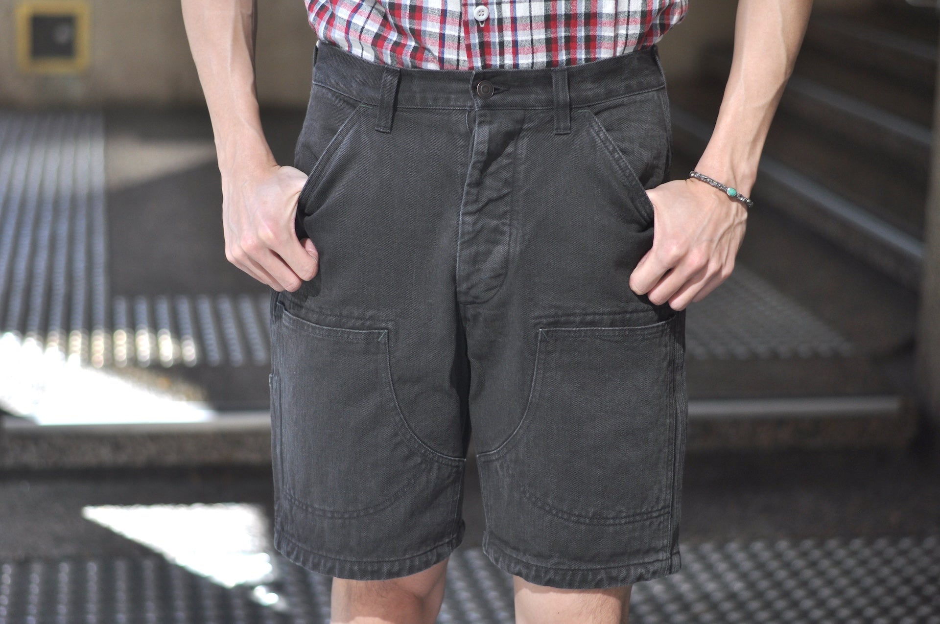 Freewheelers 10.5oz Denim “BAKERSFIELD” Cut-Length Trousers (Black)