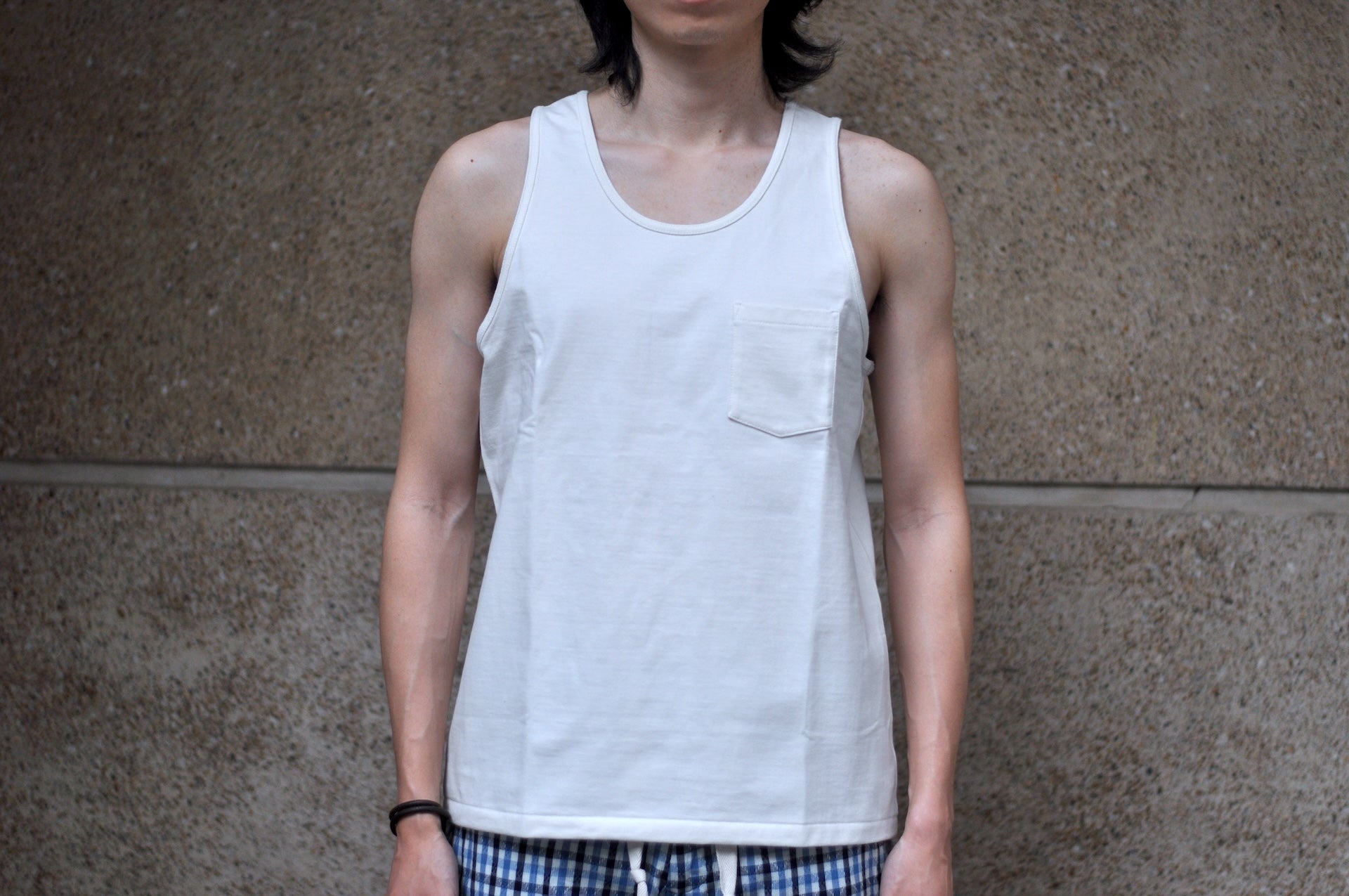 Boncoura 10oz Ultra Heavy Loopwheeled Tank Tee (White)