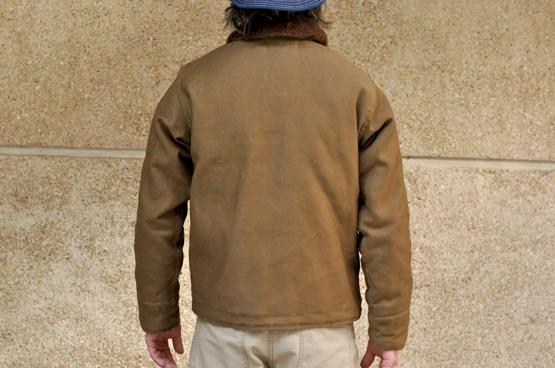 Freewheelers N-1 1940s Naval Deck Jacket (Khaki Beige)