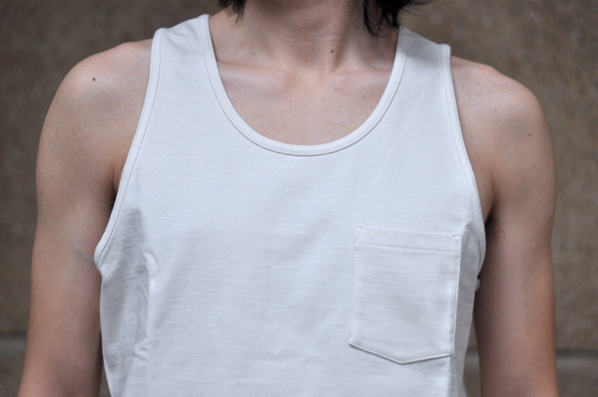 Boncoura 10oz Ultra Heavy Loopwheeled Tank Tee (White)