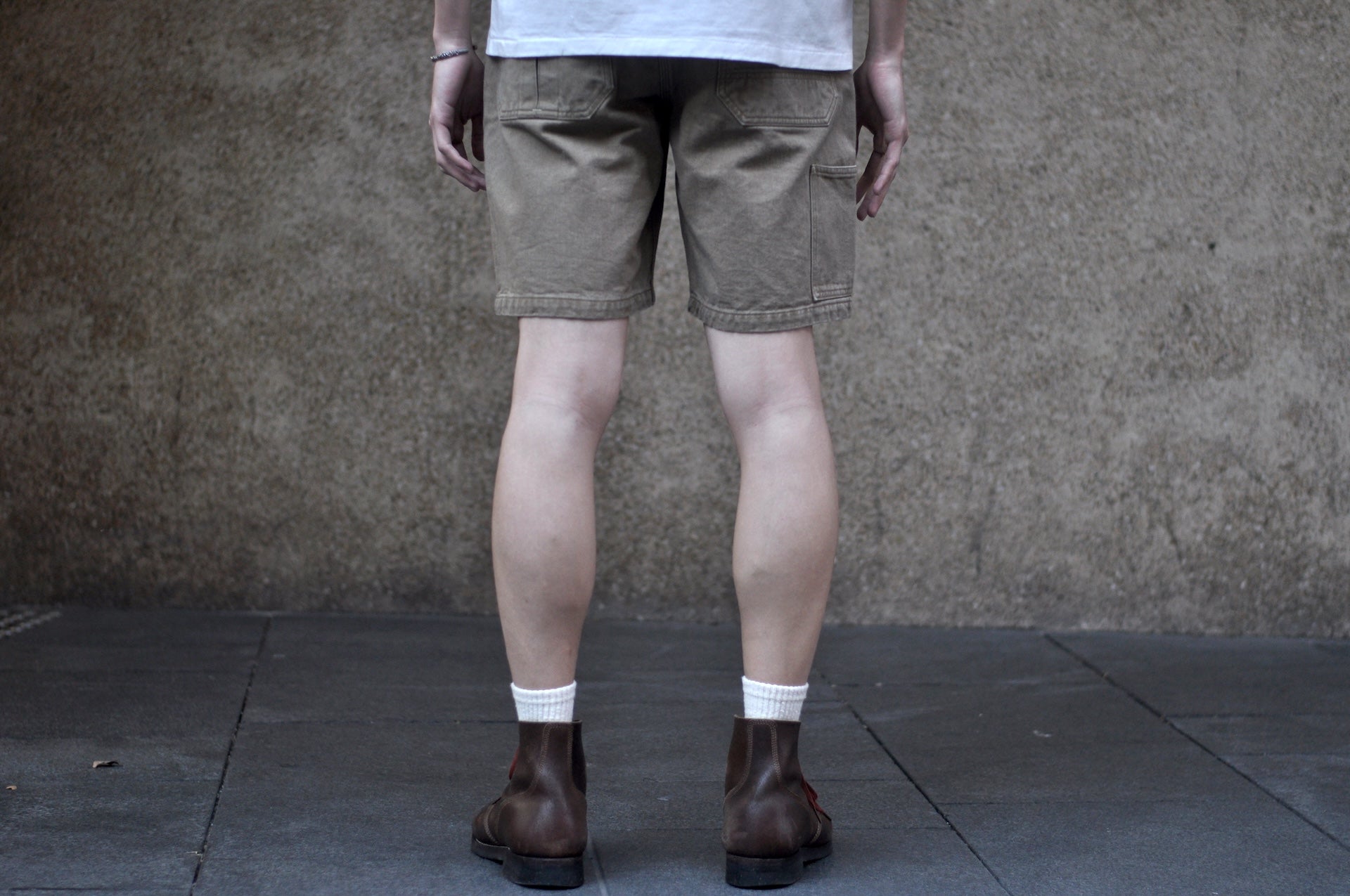 Freewheelers 10.5oz Denim “BAKERSFIELD” Cut-Length Trousers (Beige)