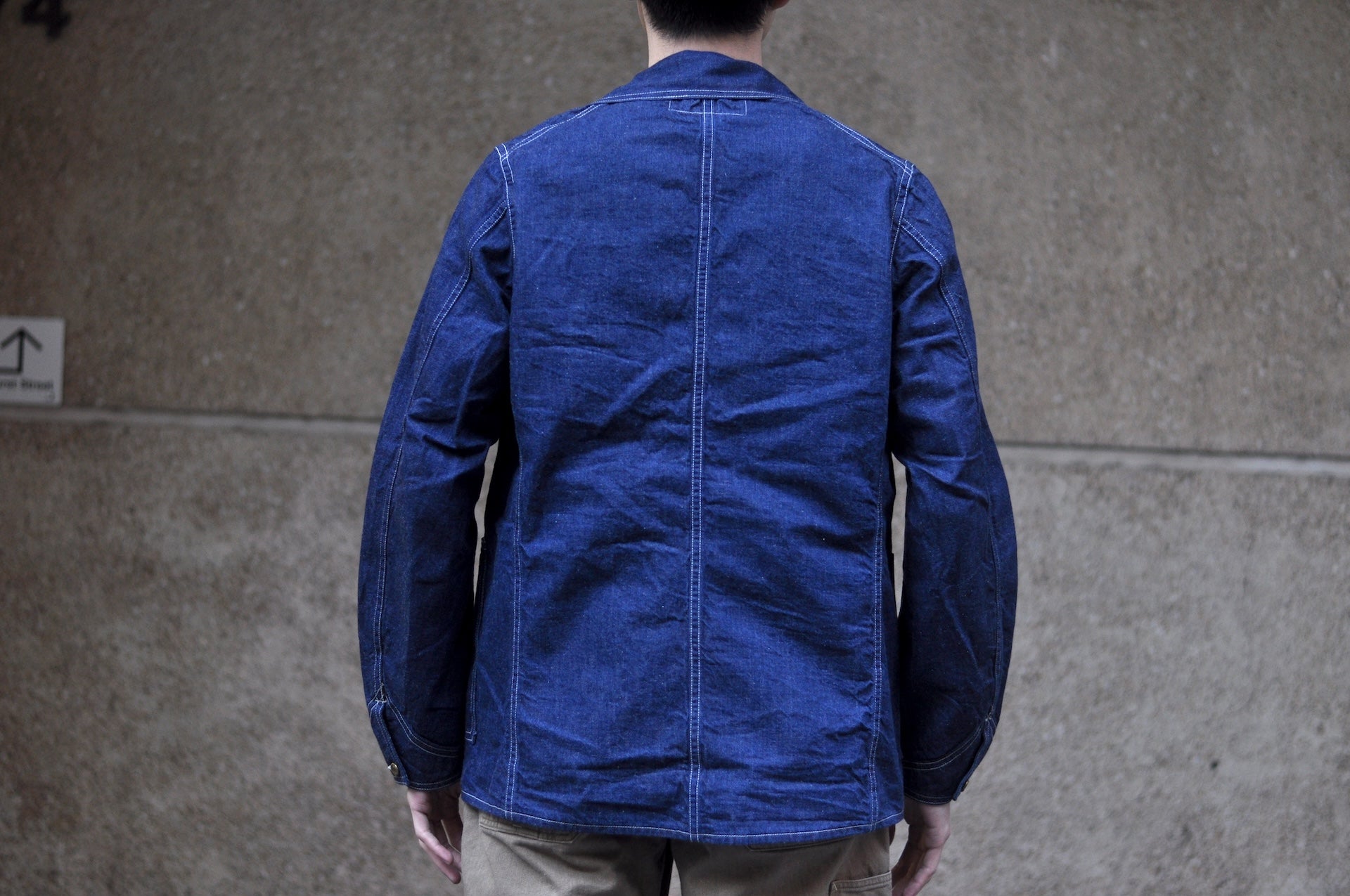 Freewheelers 9.5oz Indigo Denim “IRON WARF” Work Coat