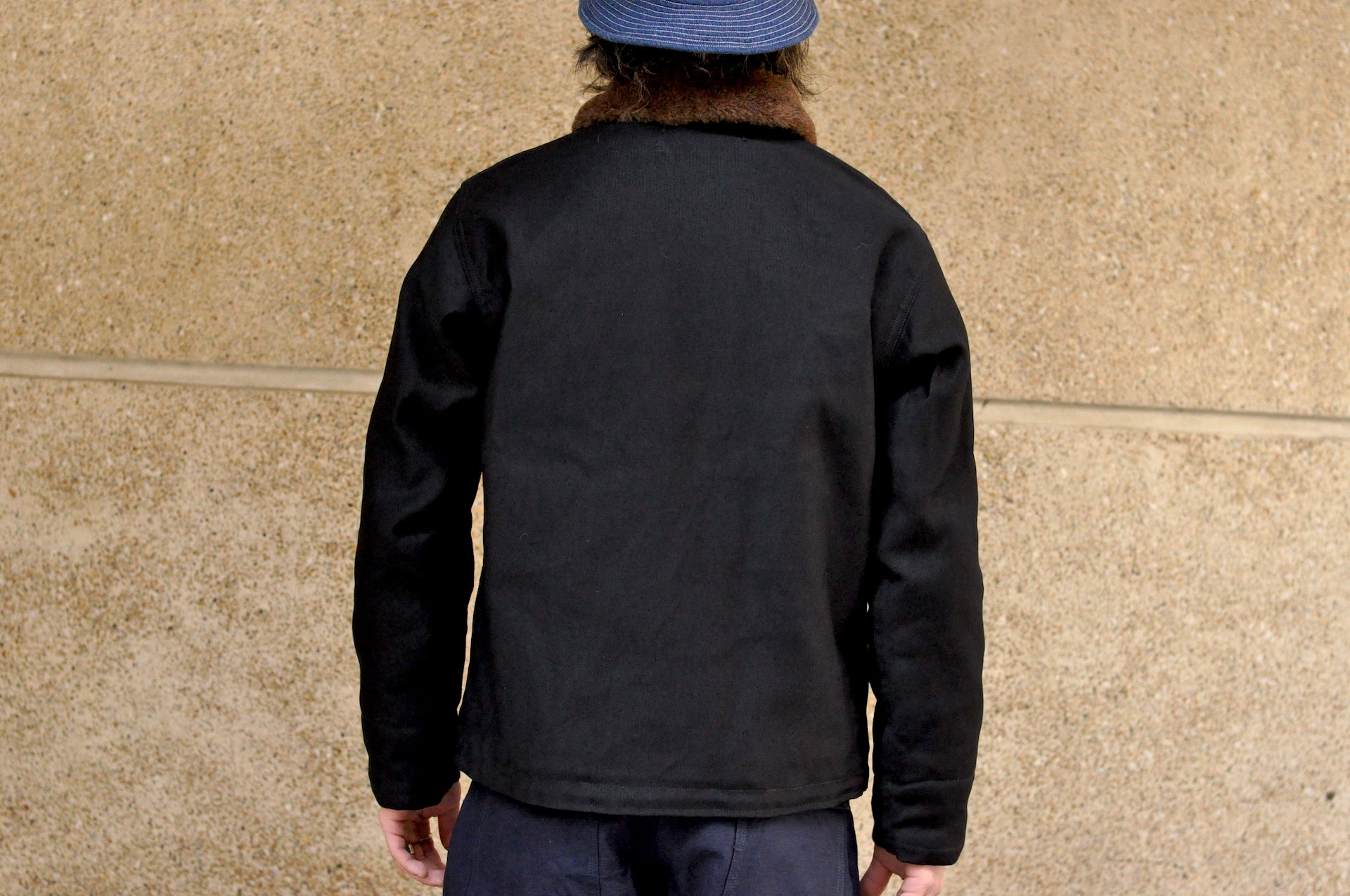 Freewheelers N-1 1940s Naval Deck Jacket (Dark Navy)
