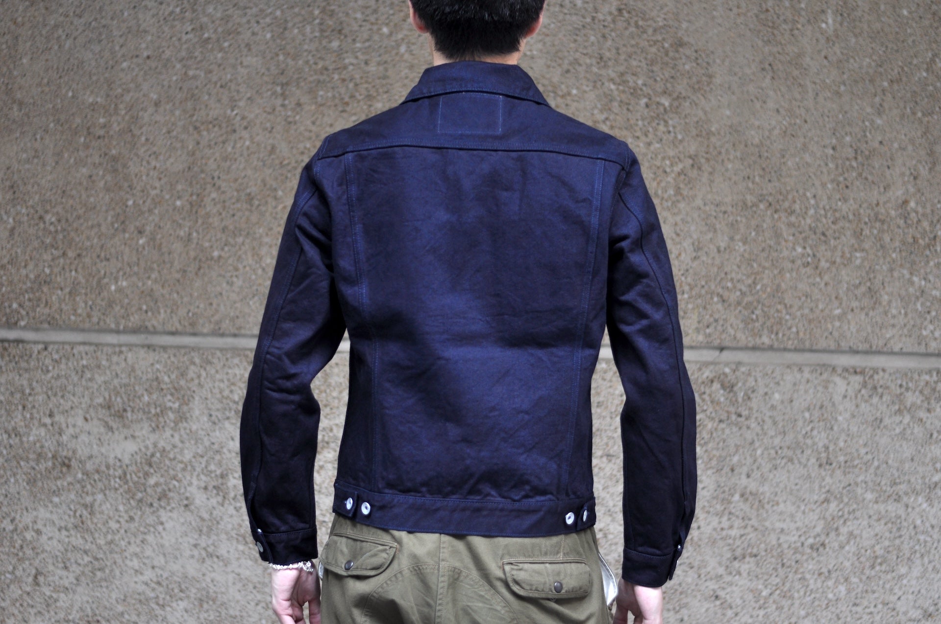 Iron Heart 14oz Modified Type 3 Denim Jacket (Indigo X Black)