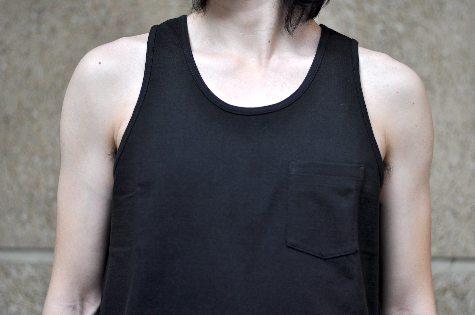 Boncoura 10oz Ultra Heavy Loopwheeled Tank Tee (Black)
