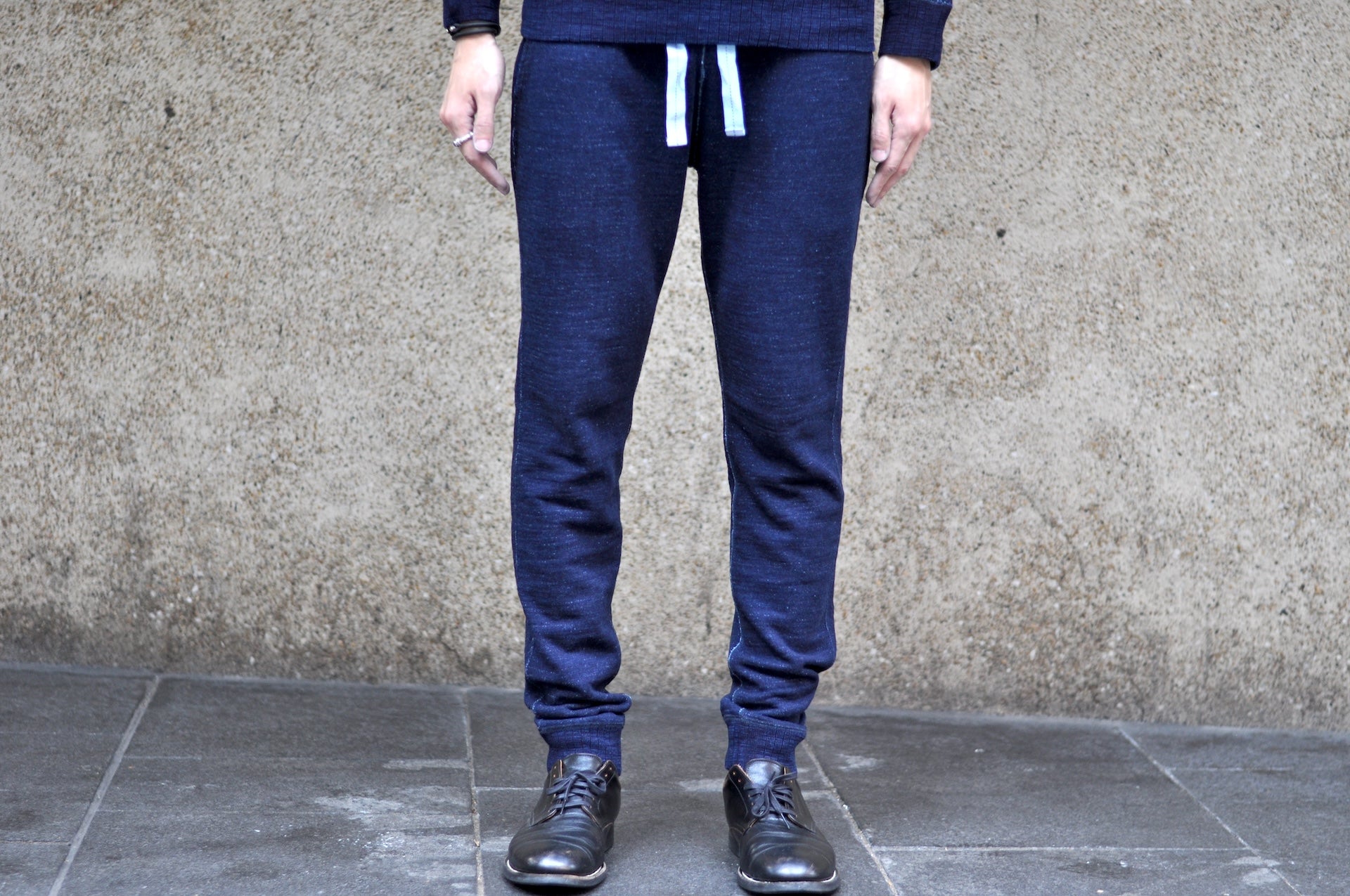 Pure Blue Japan "Slub Yarn" Sweatpants (Grand Indigo)