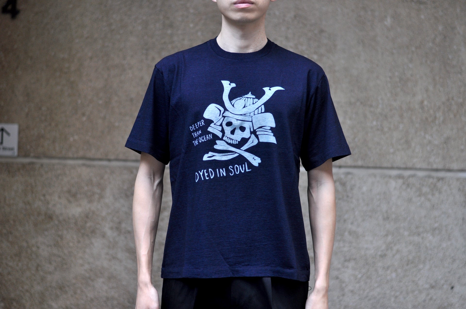 MOMOTARO JEANS 7oz "Shogun" S/S Tee (Indigo)