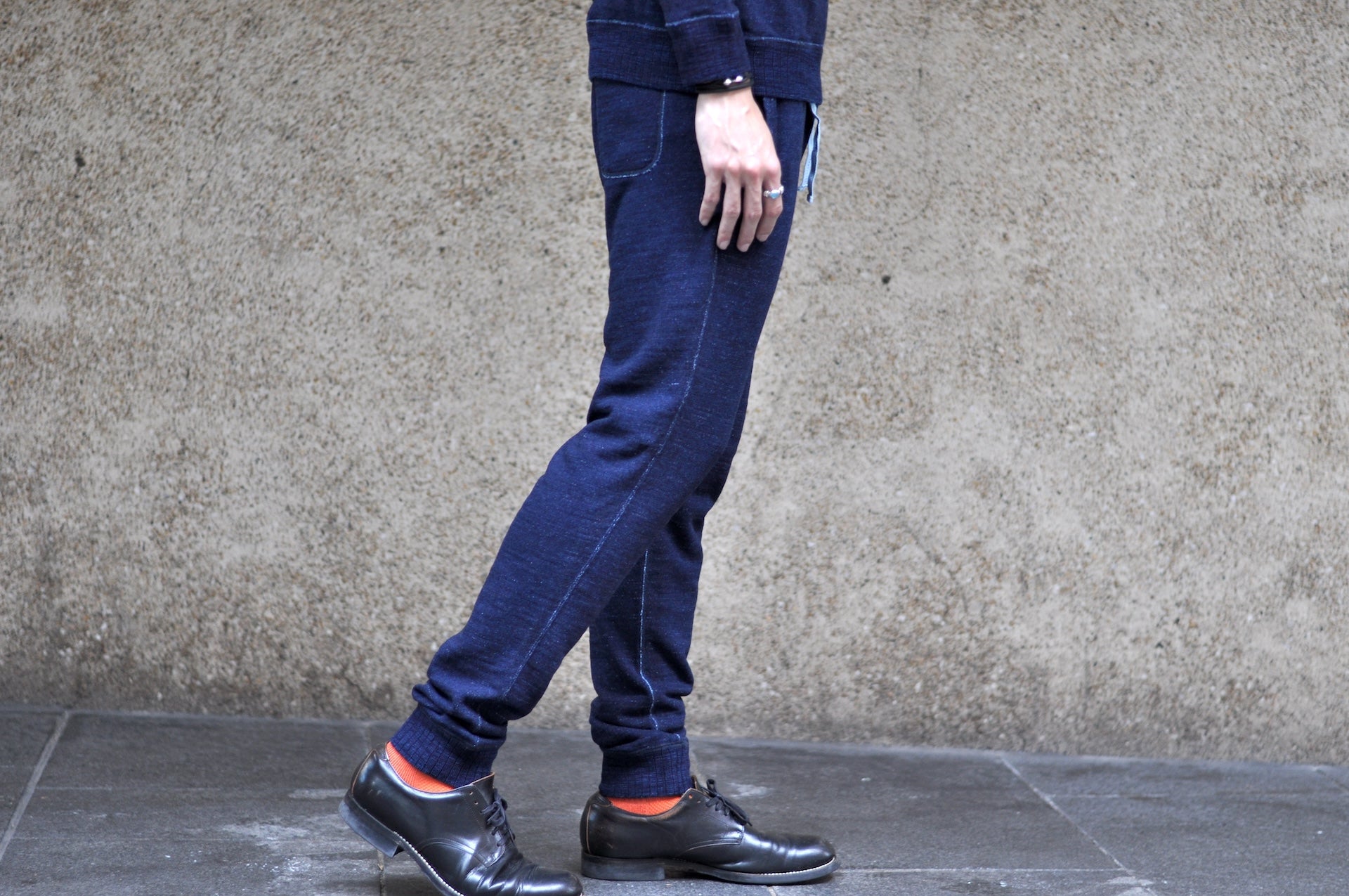 Pure Blue Japan "Slub Yarn" Sweatpants (Grand Indigo)