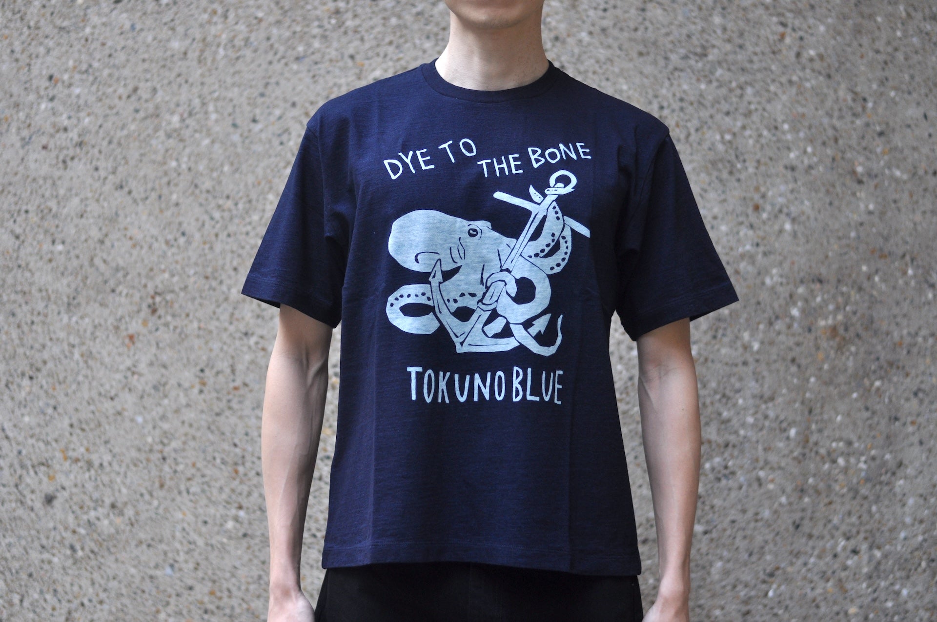 MOMOTARO JEANS 7oz "Octopus" S/S Tee (Indigo)