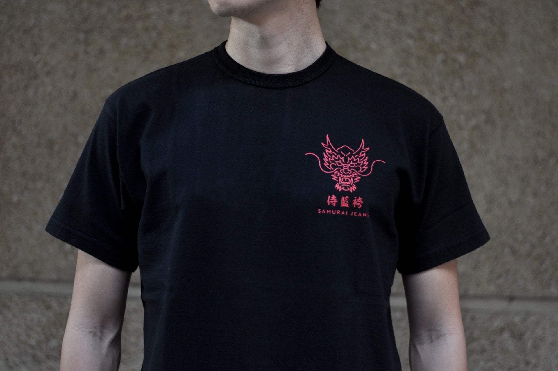 Samurai 8.5oz "Dragon Slayer Ryuou-Taro" Loopwheeled Tee (Black)