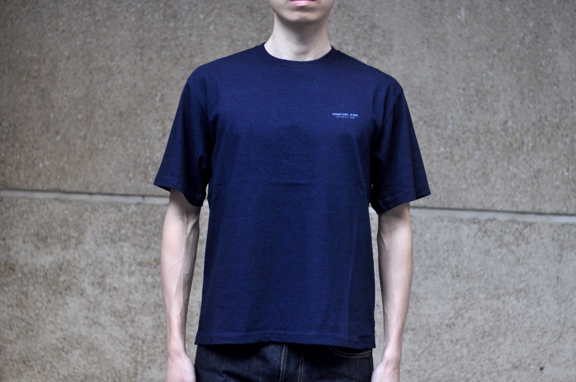 MOMOTARO JEANS 7oz "Ghost Ship" S/S Tee (Indigo)