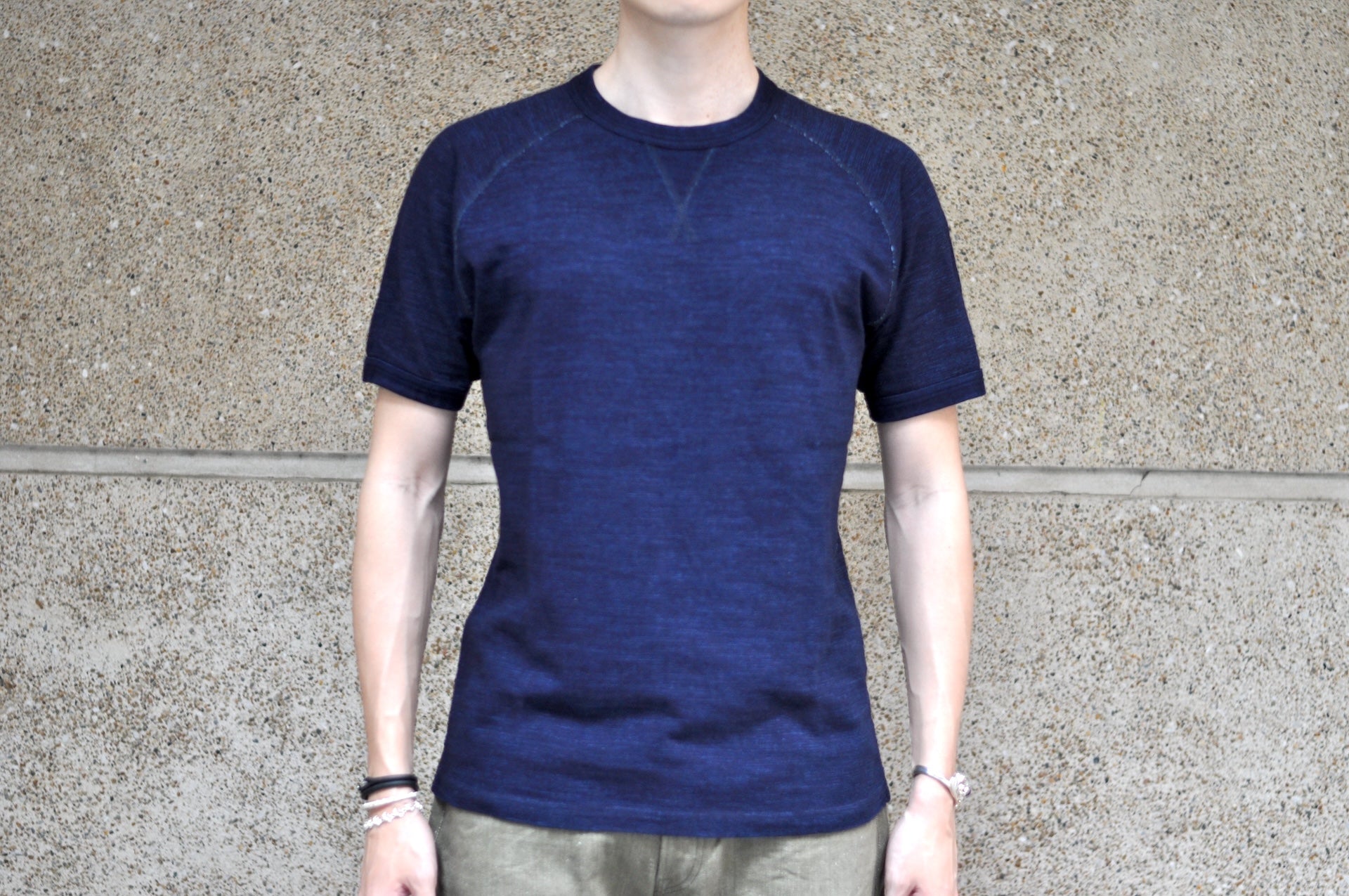 Pure Blue Japan 7oz Indigo Dyed "Slub Yarn" S/S Raglan Tee