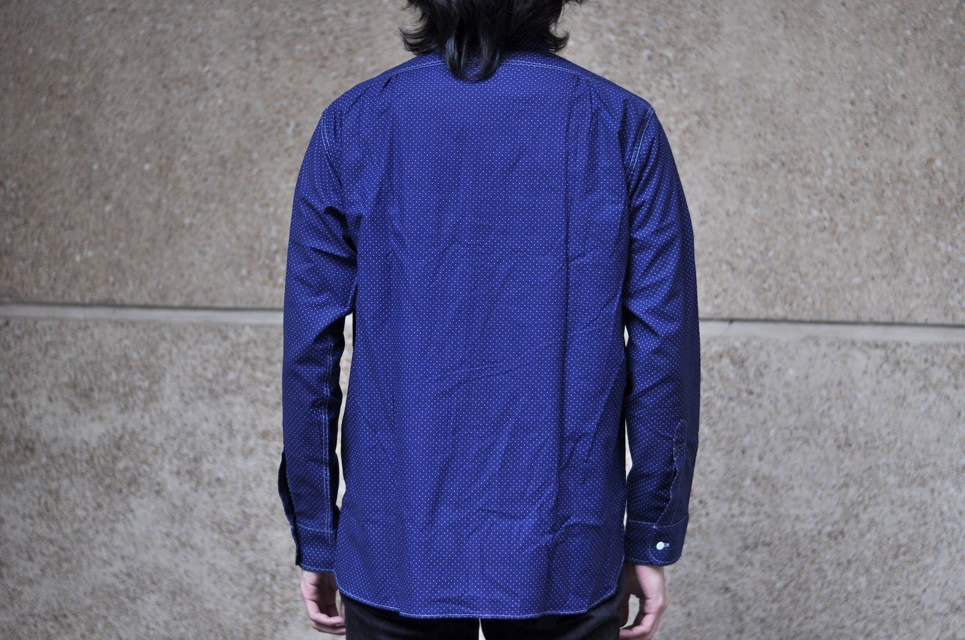 Warehouse Co. 5oz Indigo Dyed Selvage Wabash "Railroad" Stand Collar Shirt