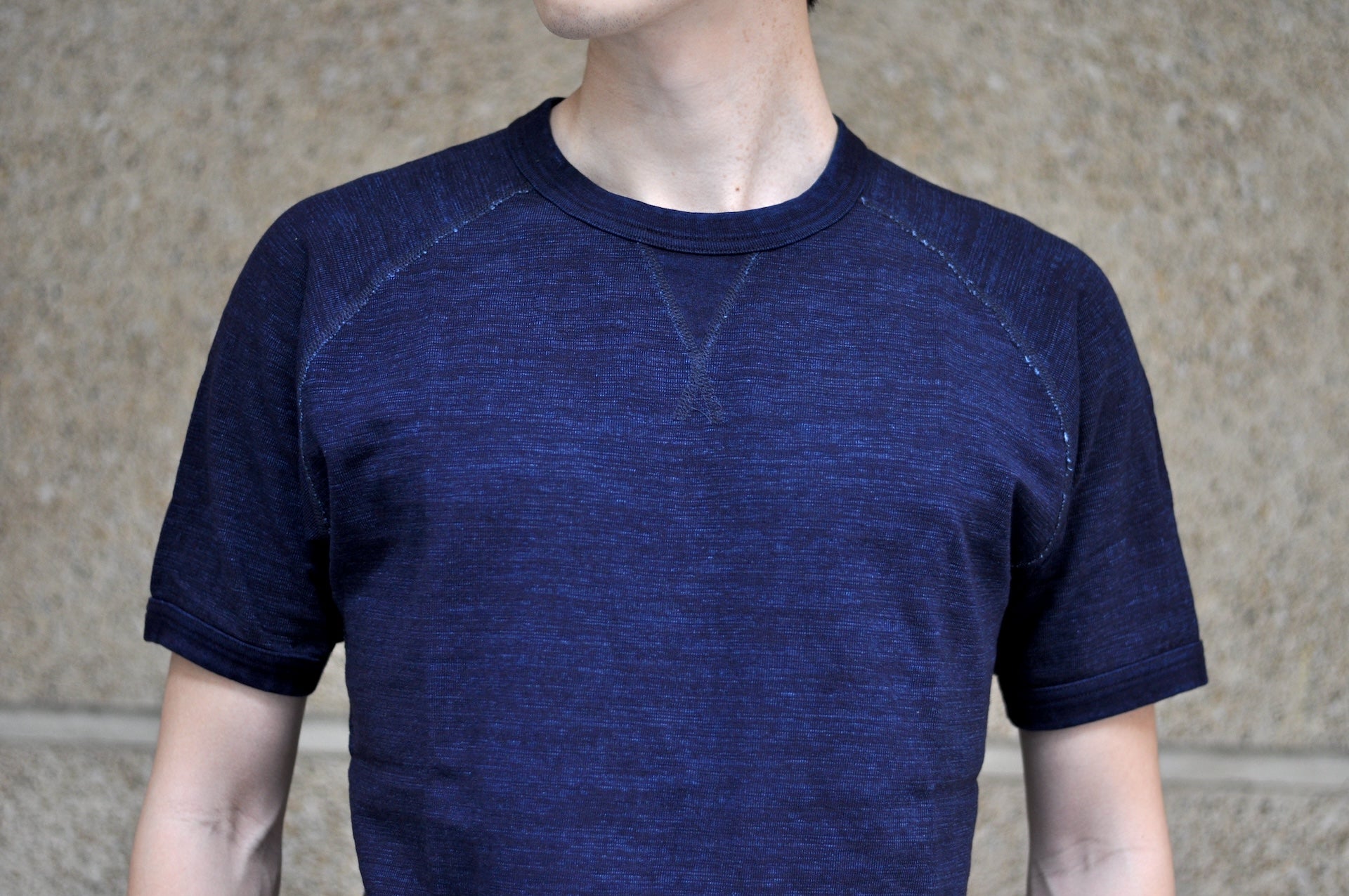 Pure Blue Japan 7oz Indigo Dyed "Slub Yarn" S/S Raglan Tee