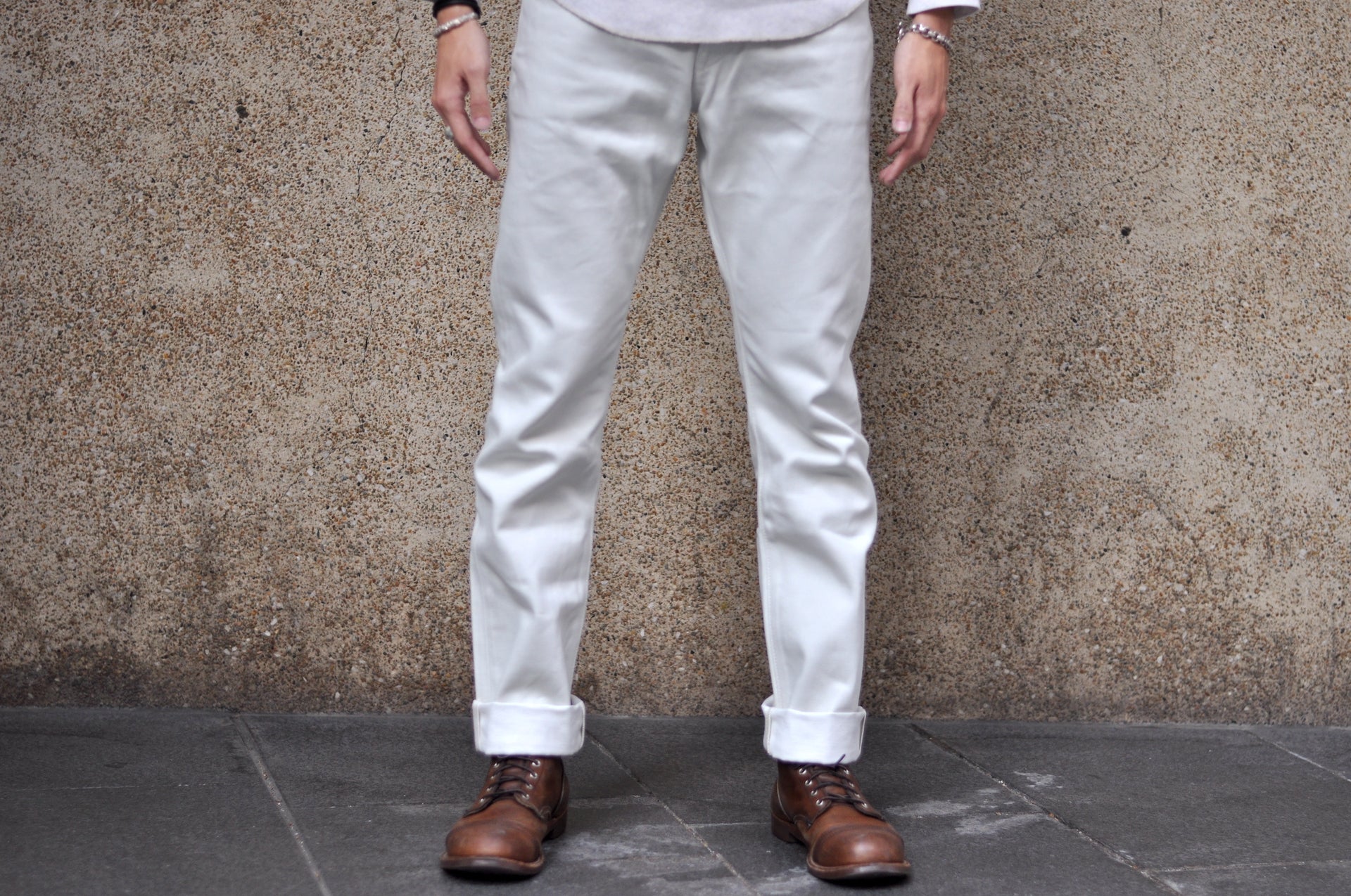 Momotaro 13oz 0605-IVO Ivory Denim (Natural Tapered fit)