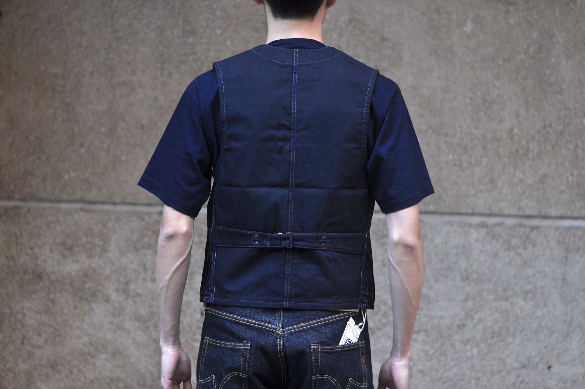 Iron Heart 12oz Wabash Vest (Indigo)