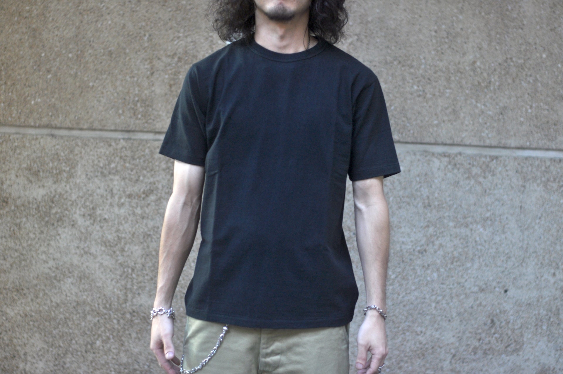 RAGGY CLOTHING 8oz "Fluffy-Sport" Loopwheeled Tee (Solid Black)