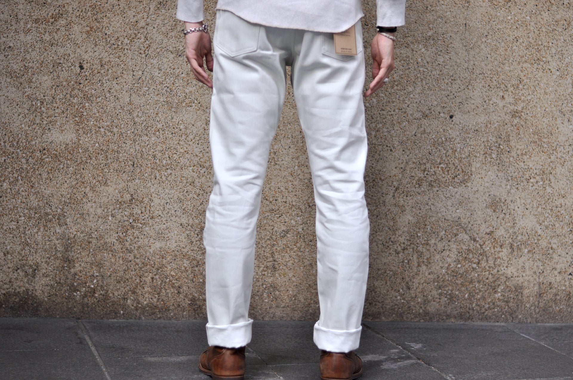 Momotaro 13oz 0605-IVO Ivory Denim (Natural Tapered fit)