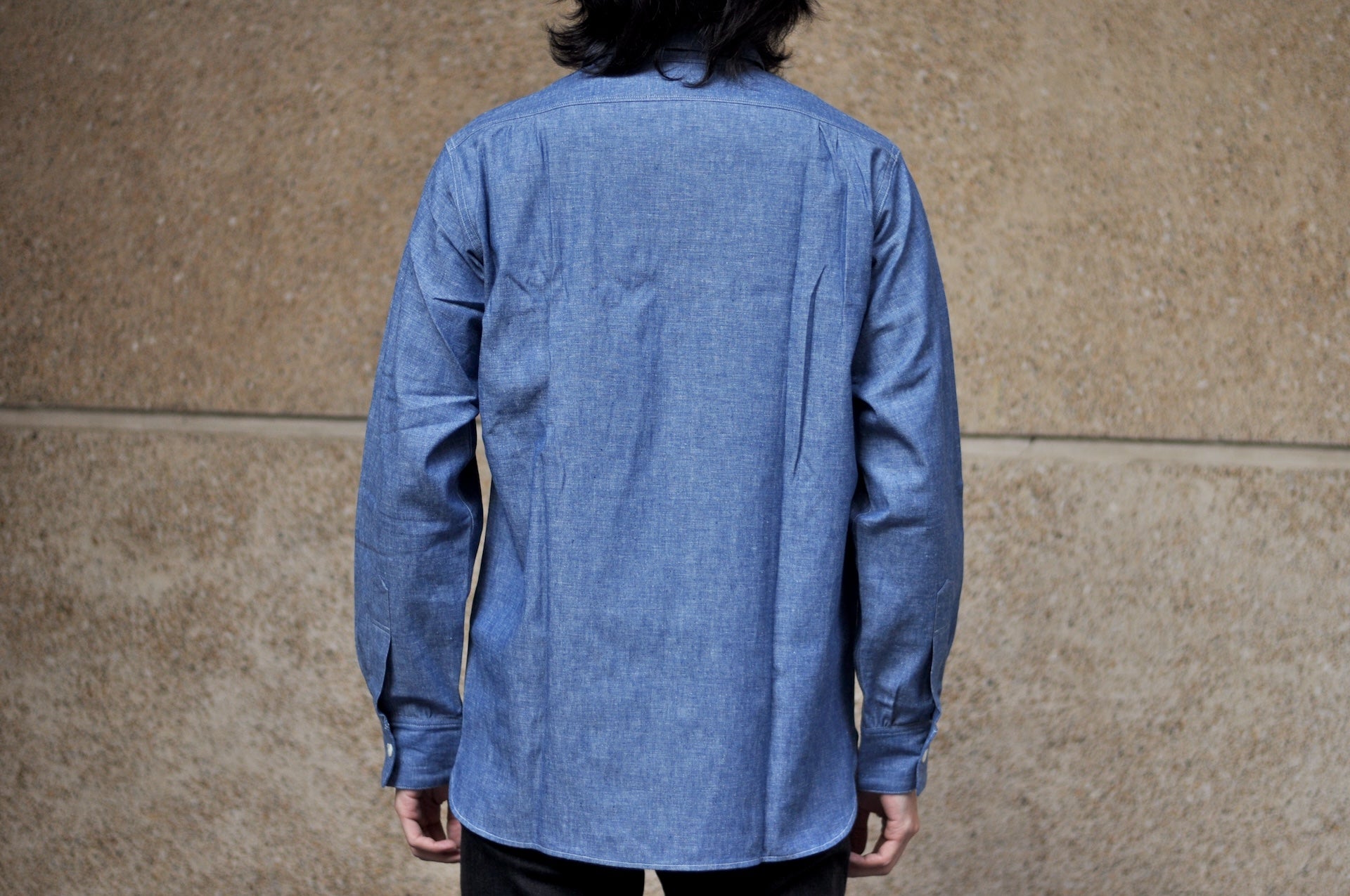 Warehouse Co. 6oz Selvage Chambray "New Deal Programs" Workshirt (Indigo)