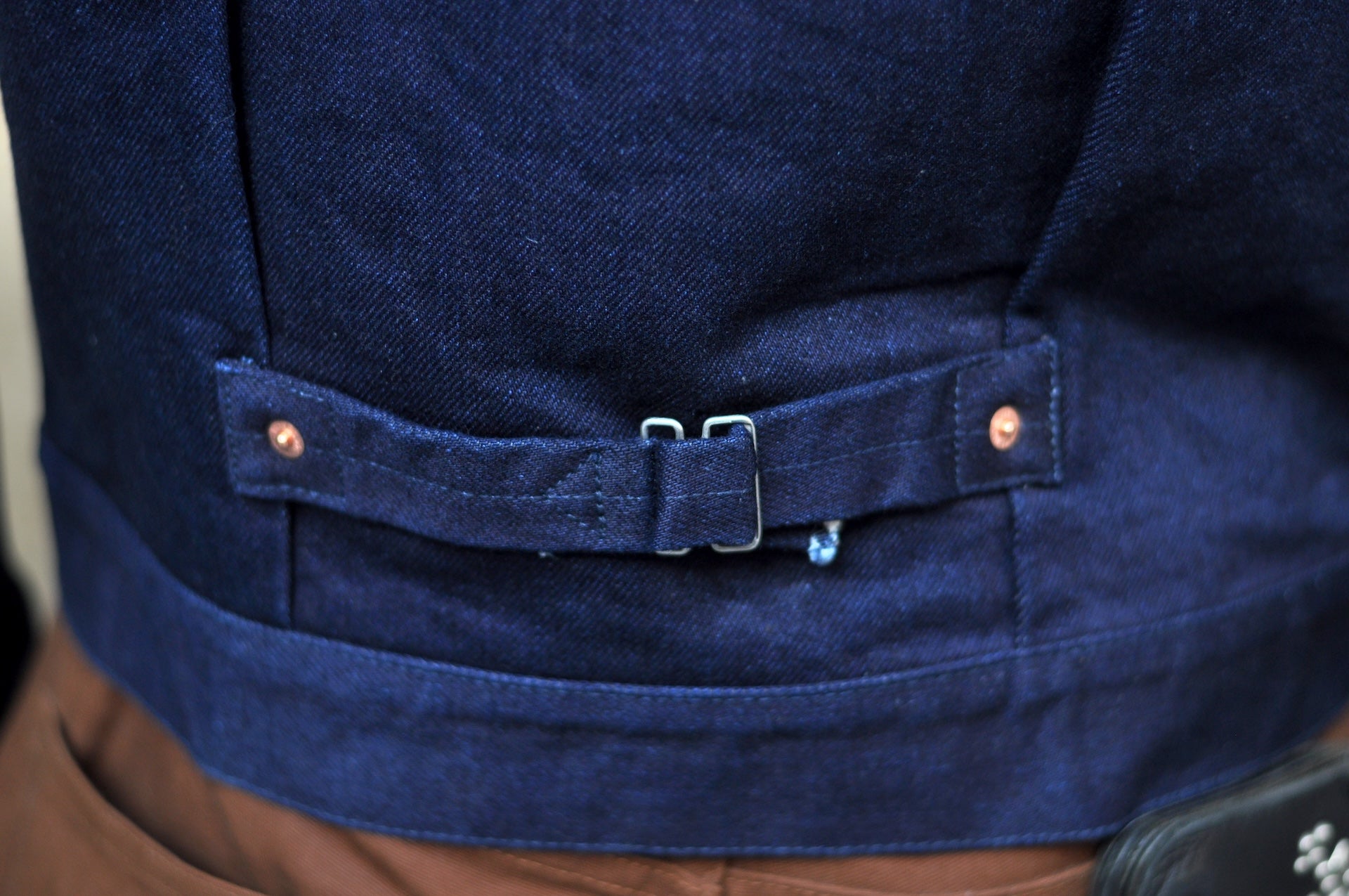 Iron Heart 19oz “Foggy Indigo” Type 1 Denim Jacket (Indigo X Grey)
