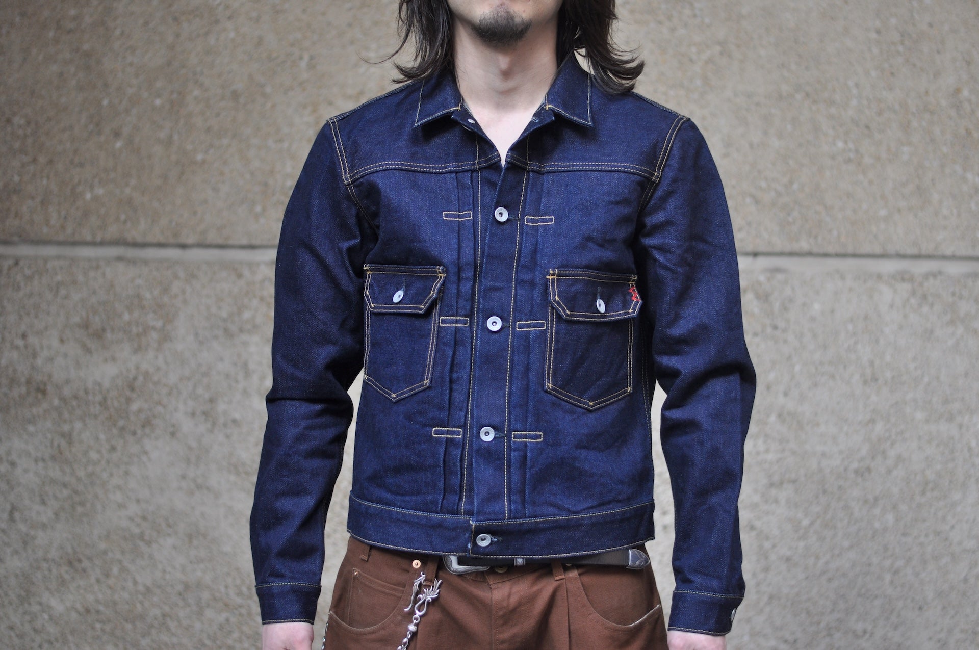 Iron Heart 19oz Indigo Dyed Modified Type 2 Denim Jacket