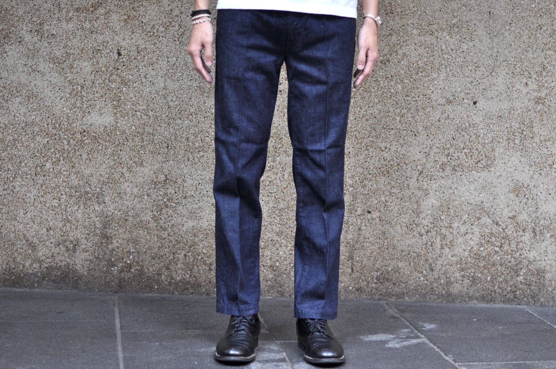 Japan Blue 9oz "Cote d'Ivoire" Indigo Selvage Denim Trousers (Tapered fit)