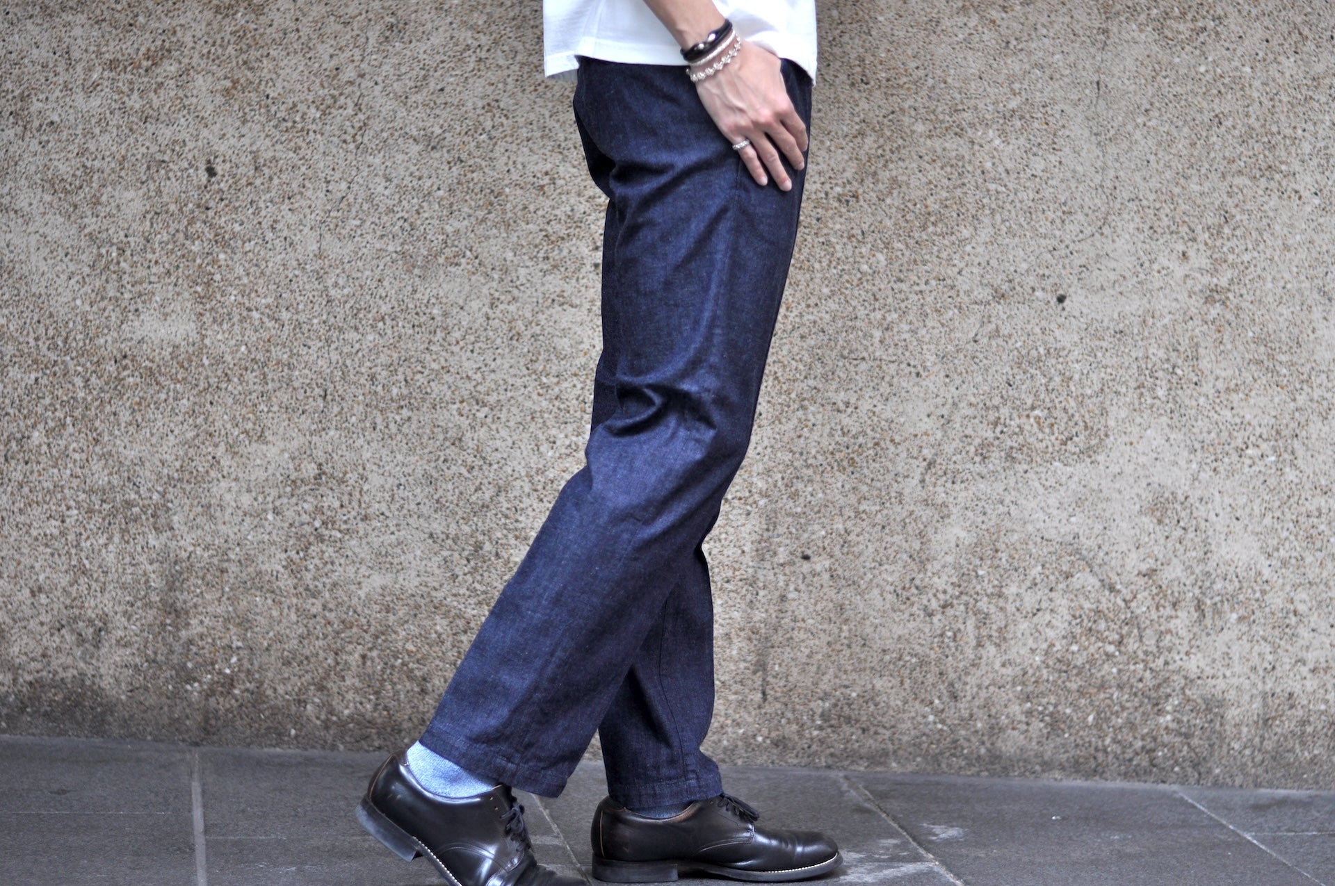 Japan Blue 9oz "Cote d'Ivoire" Indigo Selvage Denim Trousers (Tapered fit)