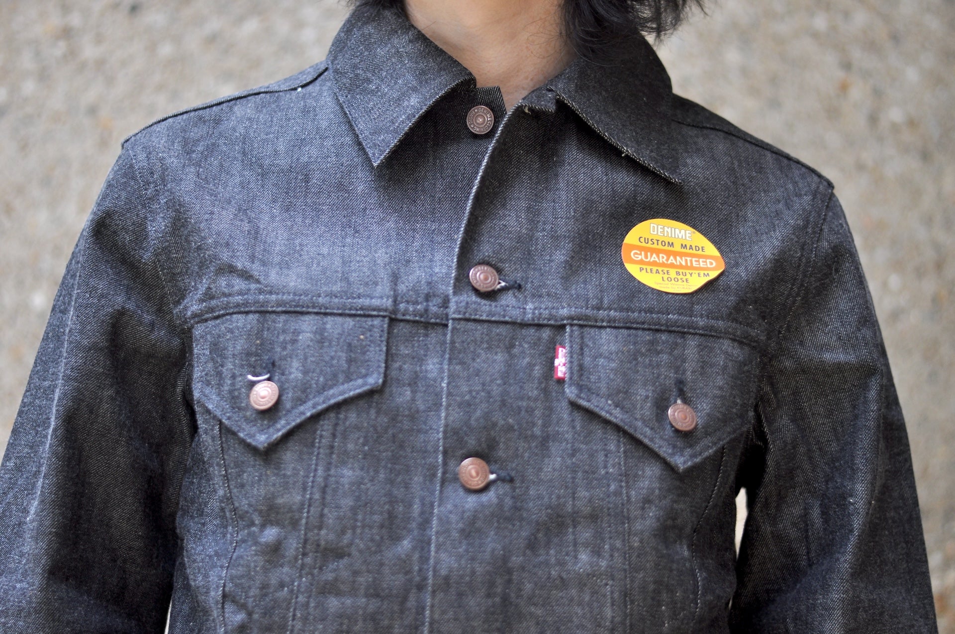 Denime X Warehouse Co. LOT. 233-66B 14.5oz 60s Type 3 Denim Jacket (Black)