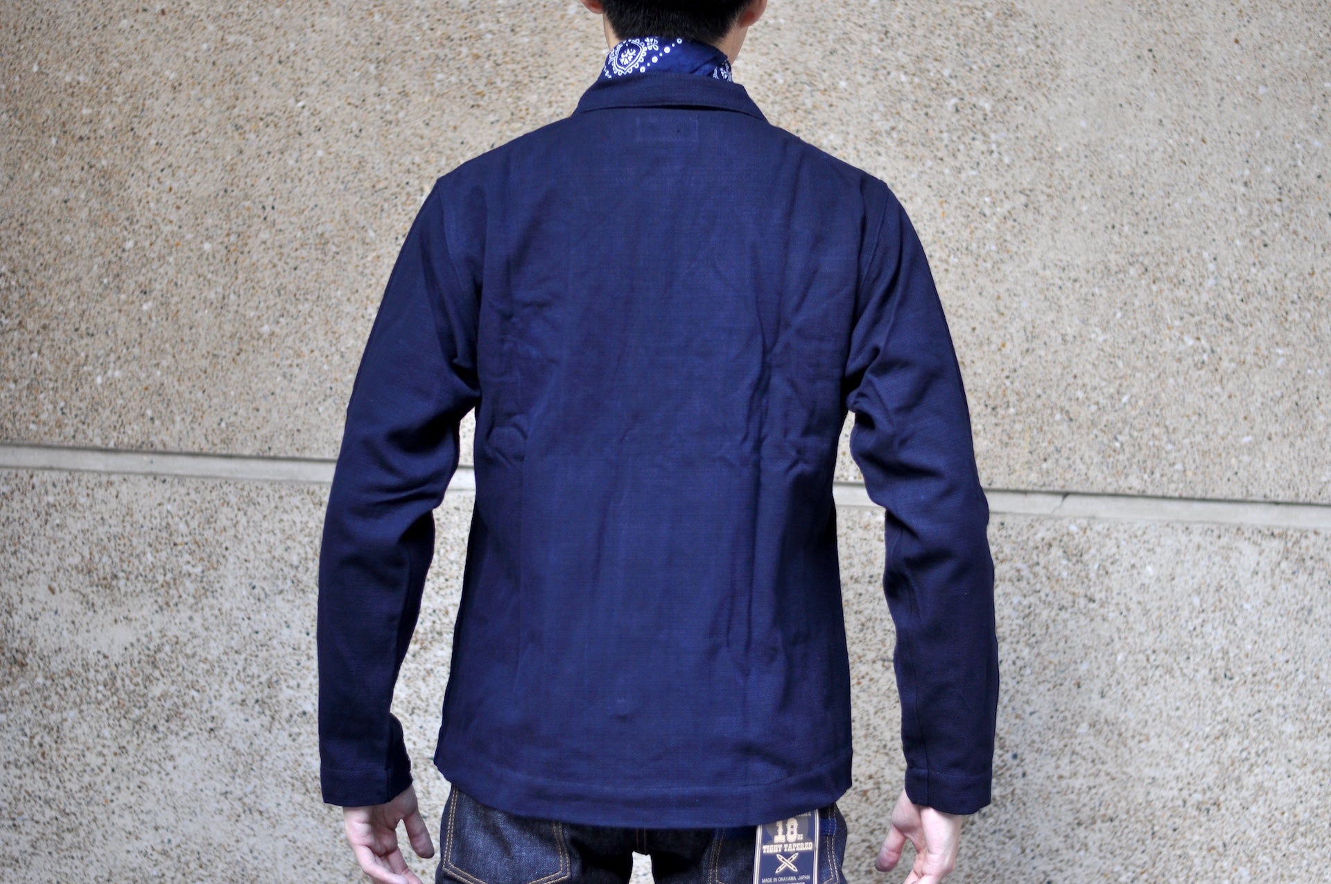 Samurai "Aimadara" Indigo Dyed Dobby Field Jacket