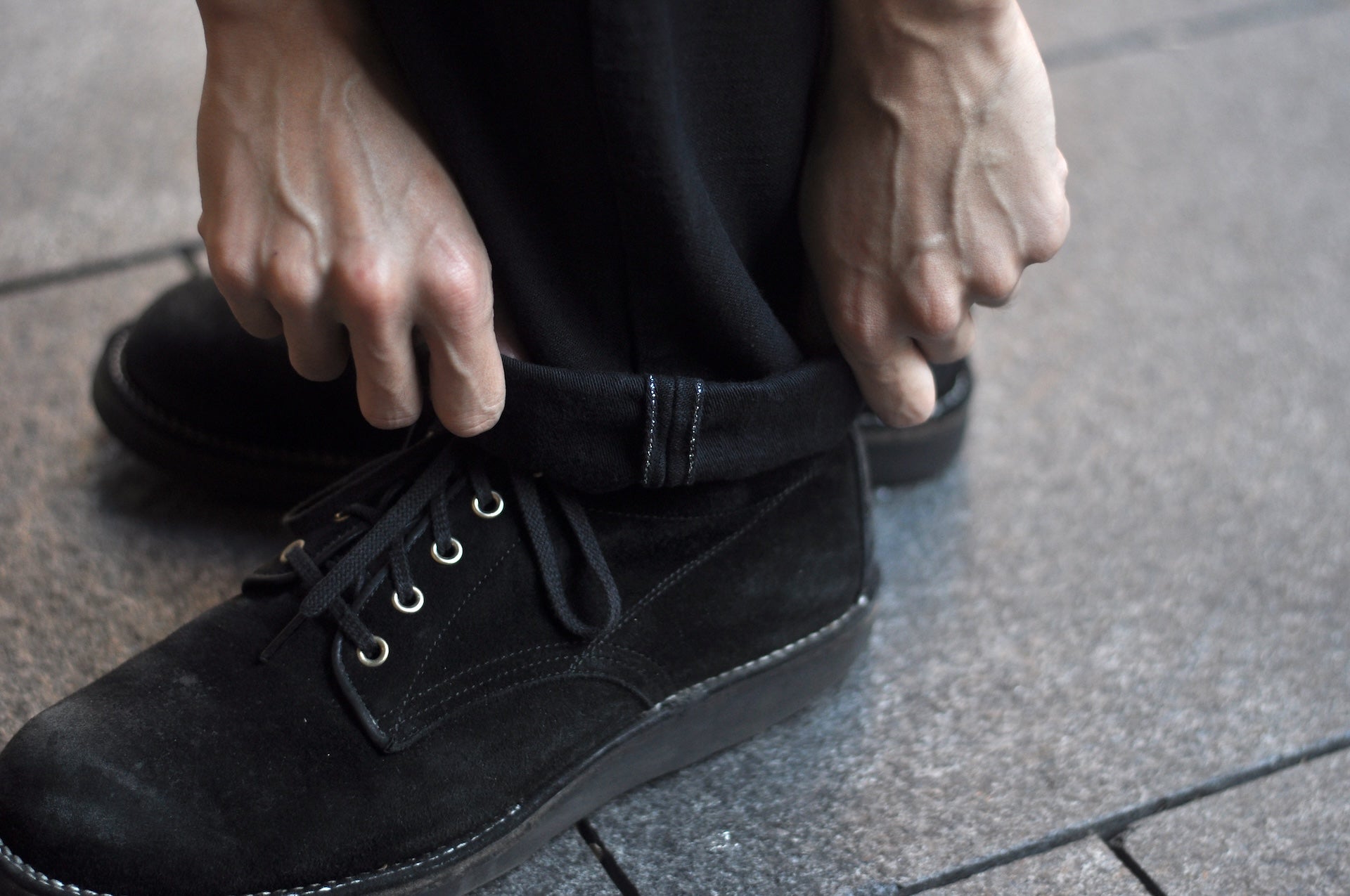 Samurai 15oz Selvage Back Satin Baker Pants (Ultimate Black)