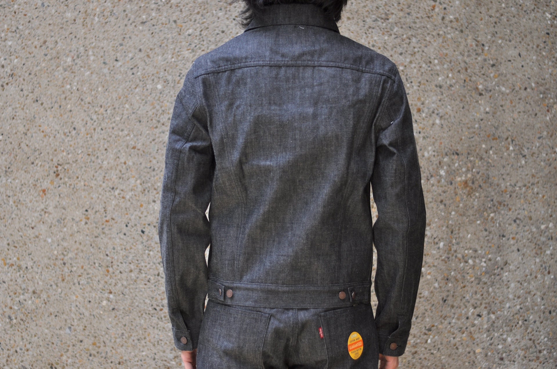 Denime X Warehouse Co. LOT. 233-66B 14.5oz 60s Type 3 Denim Jacket (Black)