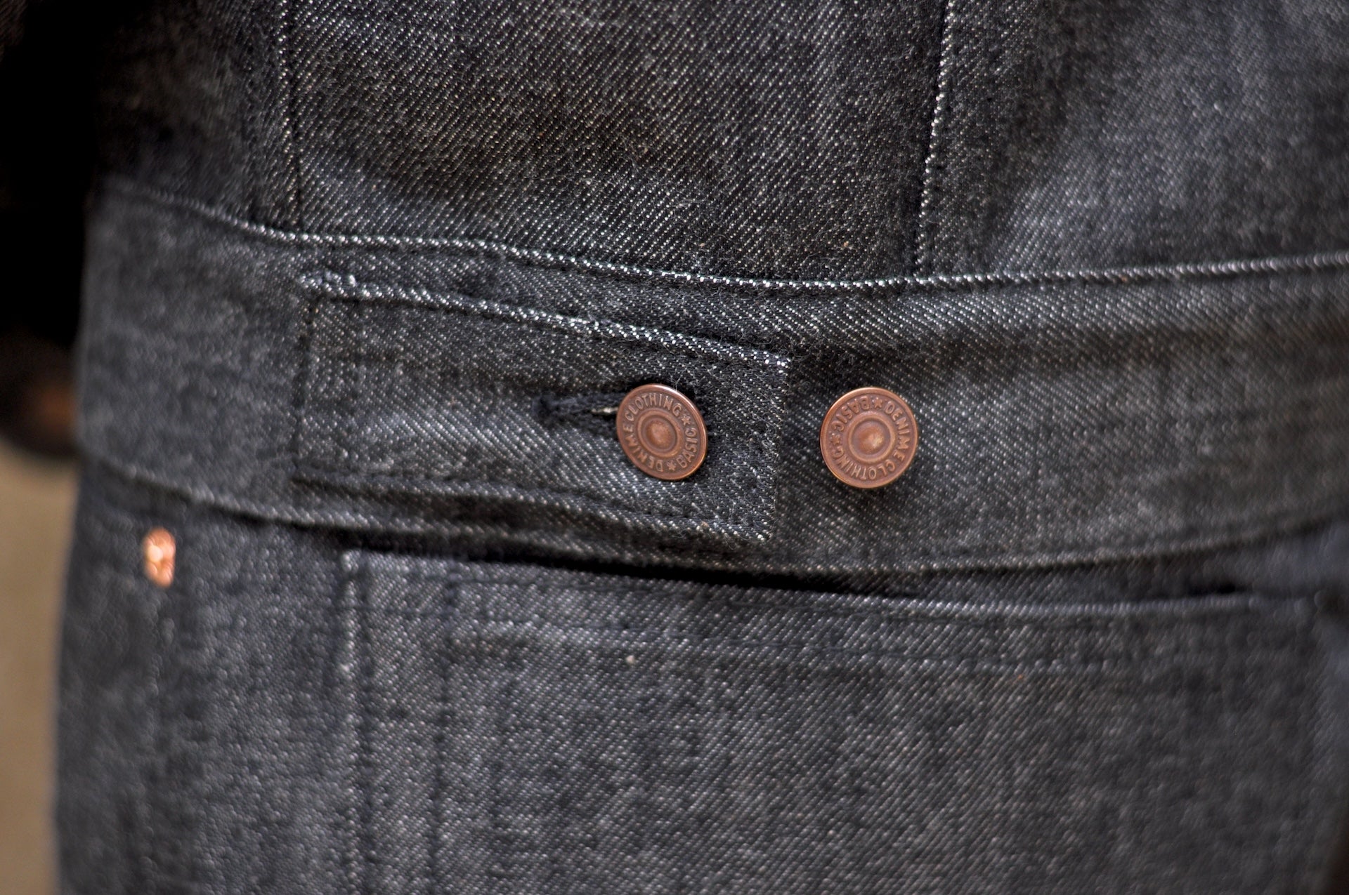 Denime X Warehouse Co. LOT. 233-66B 14.5oz 60s Type 3 Denim Jacket (Black)