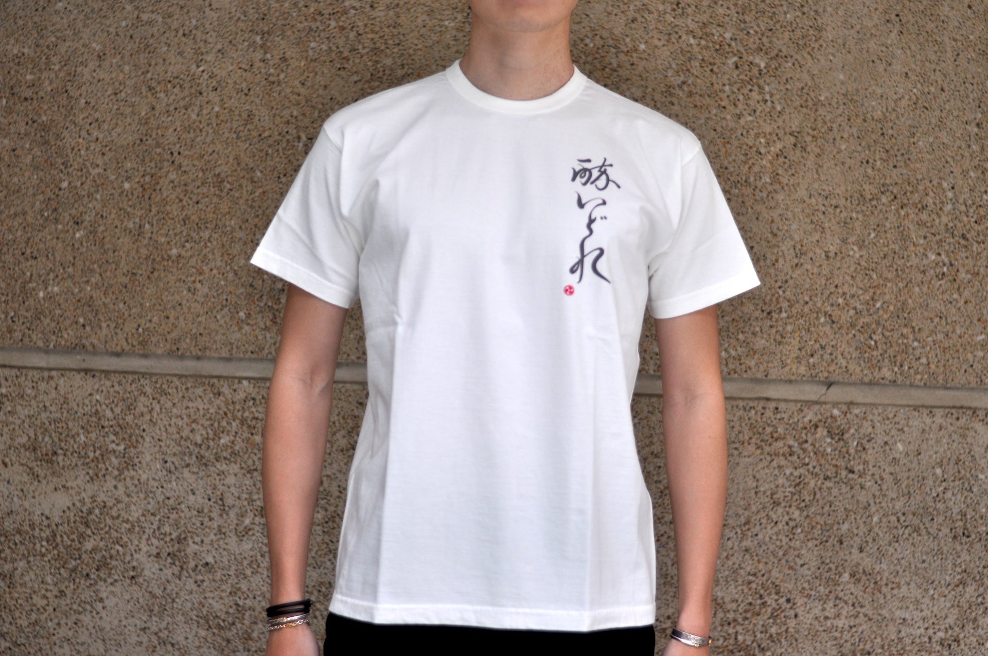 Samurai 8.5oz "Drunk" Loopwheeled Tee (White)