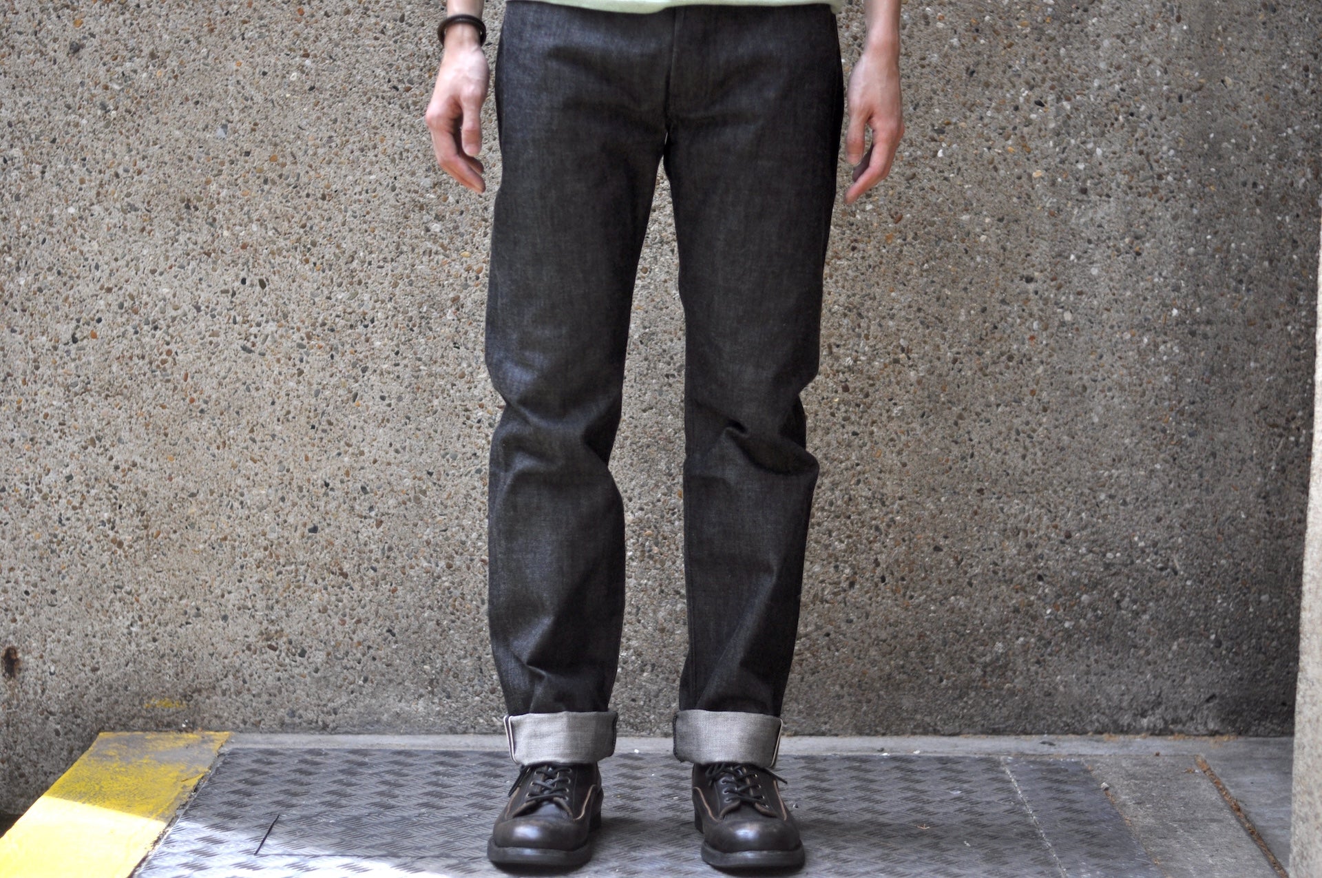 Denime X Warehouse Co. 14.5oz Lot 224-66B Late '66 Black Denim (Narrow Straight fit)