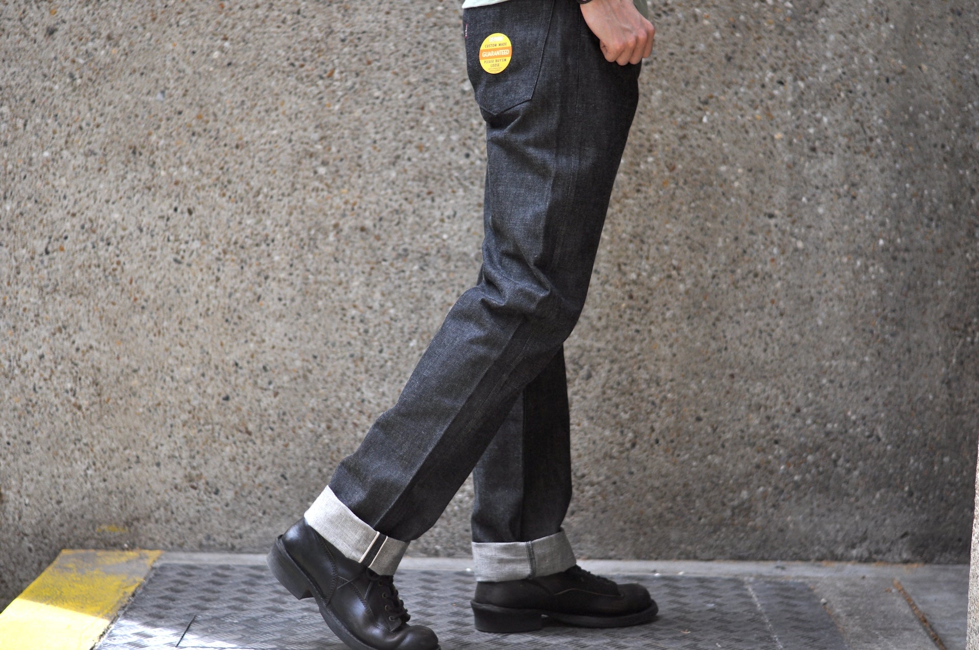 Denime X Warehouse Co. 14.5oz Lot 224-66B Late '66 Black Denim (Narrow Straight fit)