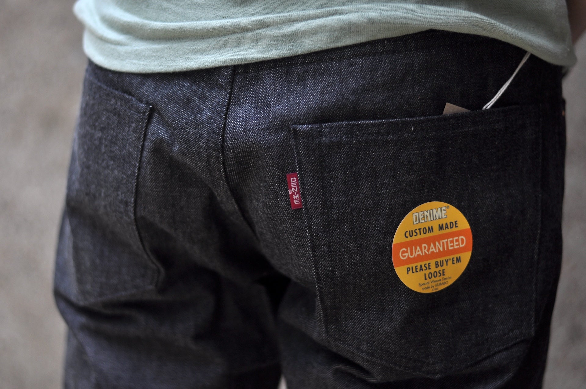 Denime X Warehouse Co. 14.5oz Lot 224-66B Late '66 Black Denim (Narrow Straight fit)