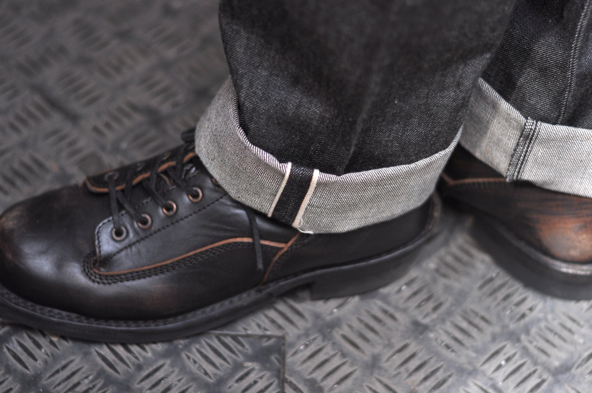 Denime X Warehouse Co. 14.5oz Lot 224-66B Late '66 Black Denim (Narrow Straight fit)