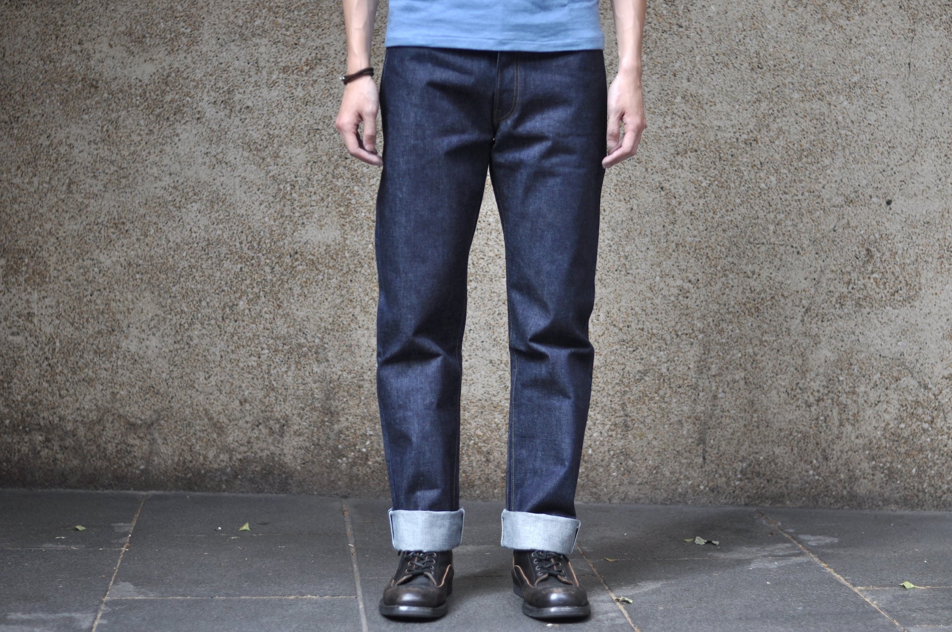 Denime X Warehouse Co. 14.5oz Indigo Dyed 220A Offset XX Type Denim (Classic Straight fit)