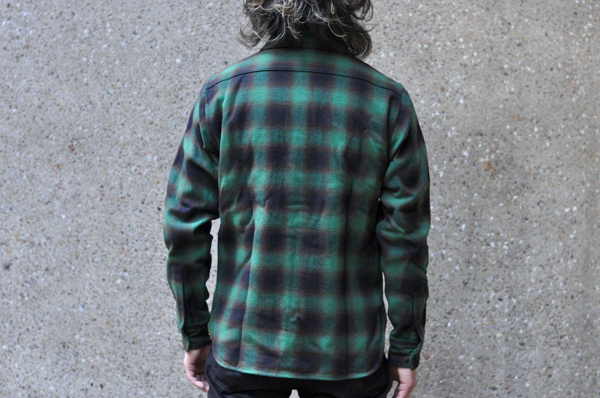 Iron Heart Ultra-Heavy Flannel Classic Check Work Shirt (Woodland Green)