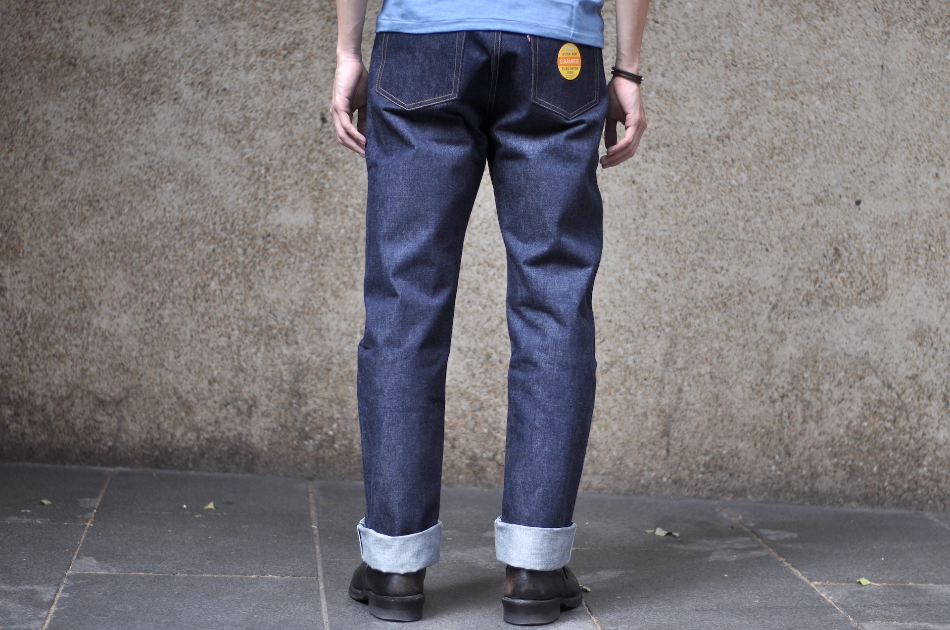 Denime X Warehouse Co. 14.5oz Indigo Dyed 220A Offset XX Type Denim (Classic Straight fit)