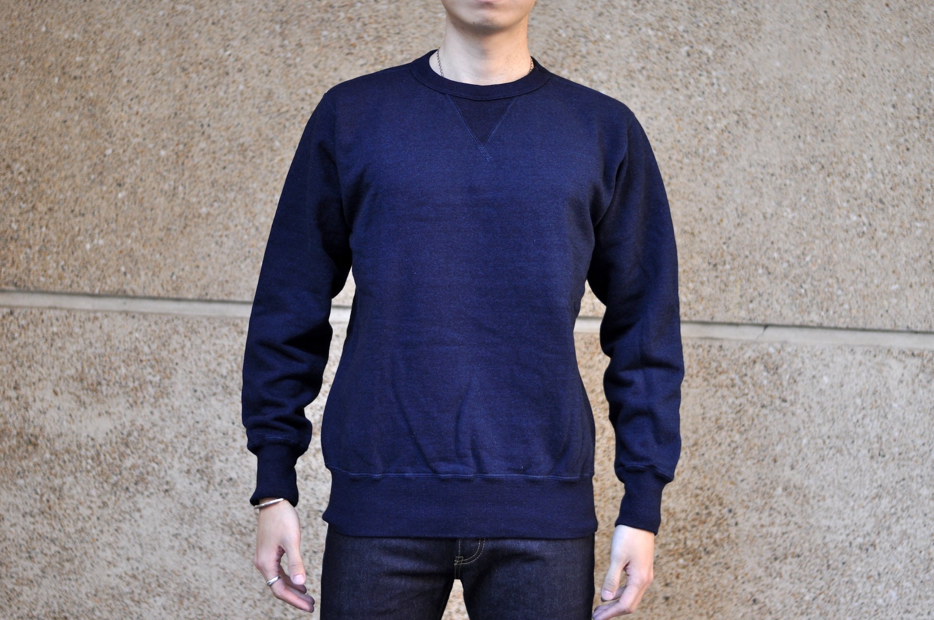 Studio D'Artisan 12oz Loopwheeled Sweatshirt (Grand Indigo)