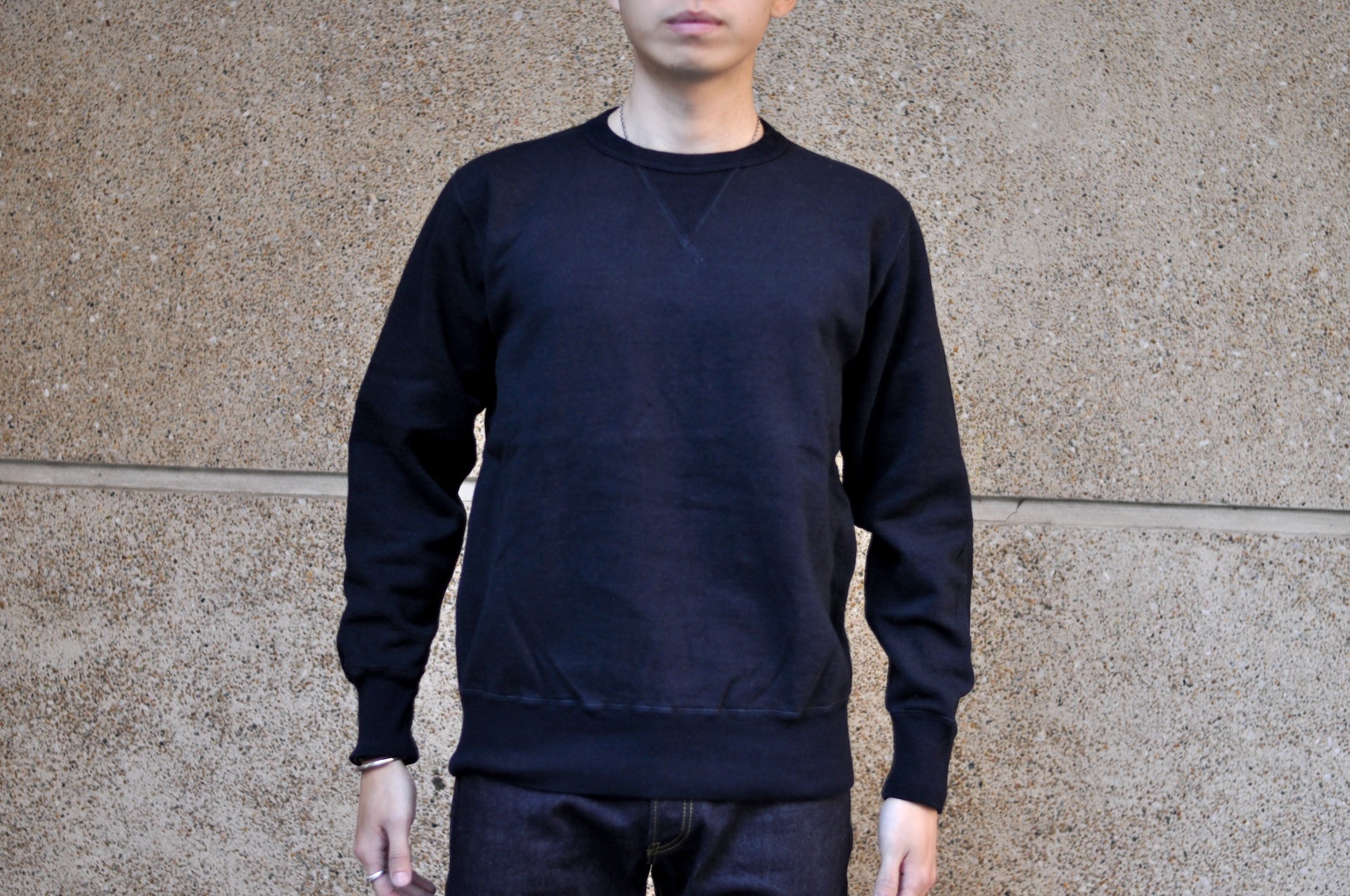 Studio D'Artisan 12oz Loopwheeled Sweatshirt (Aishibu Indigo)