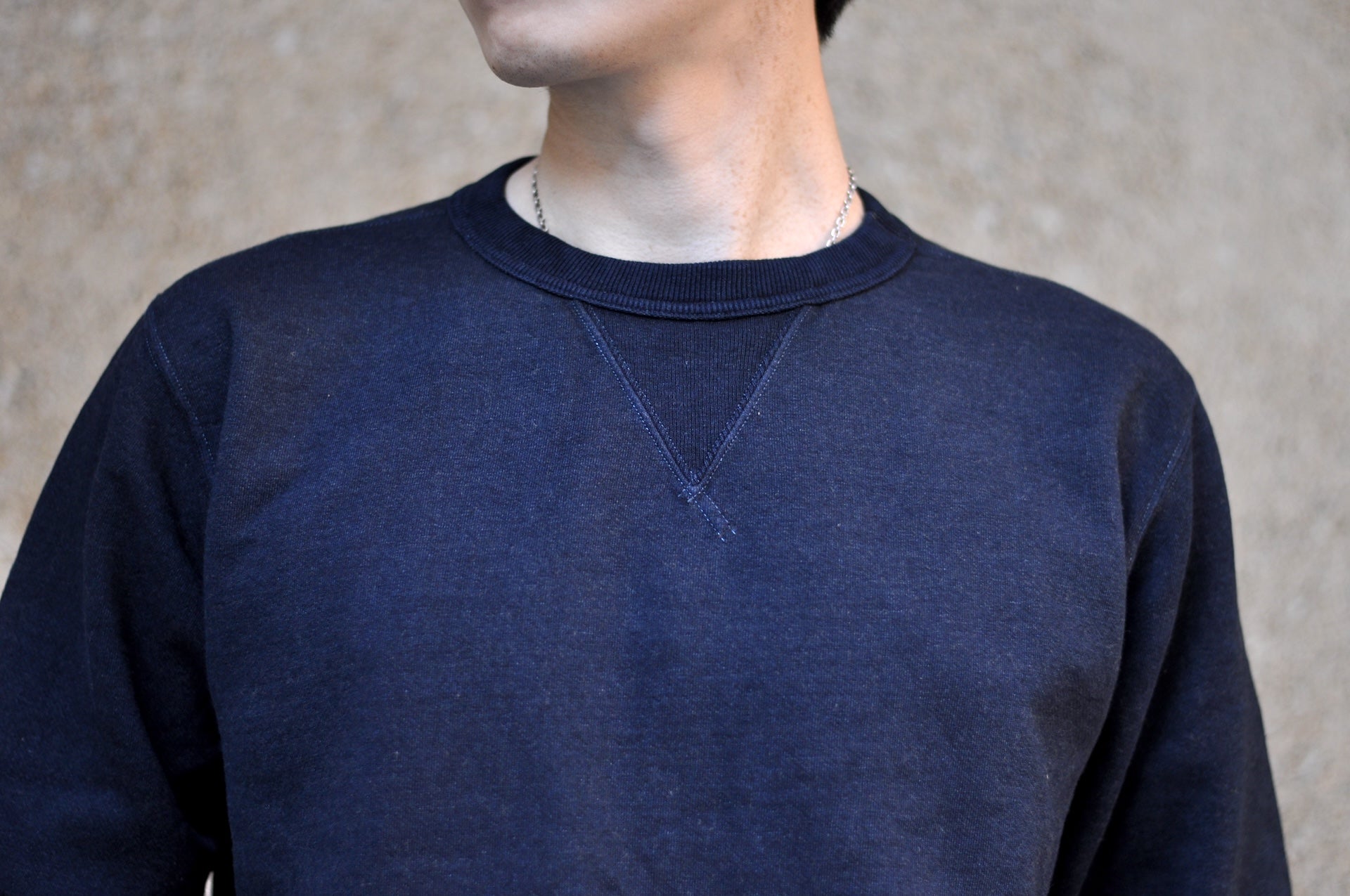 Studio D'Artisan 12oz Loopwheeled Sweatshirt (Aishibu Indigo)