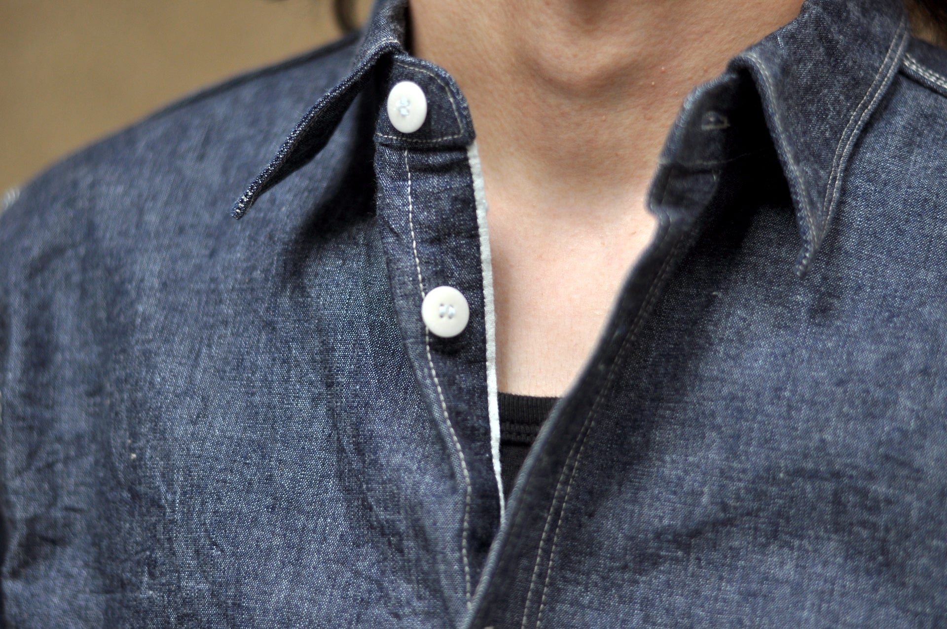 Samurai 13oz Indigo Dyed Selvage Denim Early Workshirt (Oversea Edition)